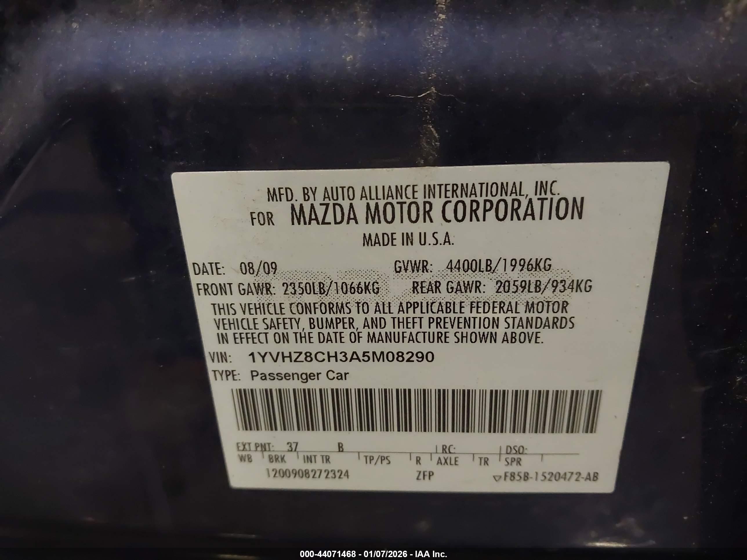 MAZDA MAZDA6 image 9