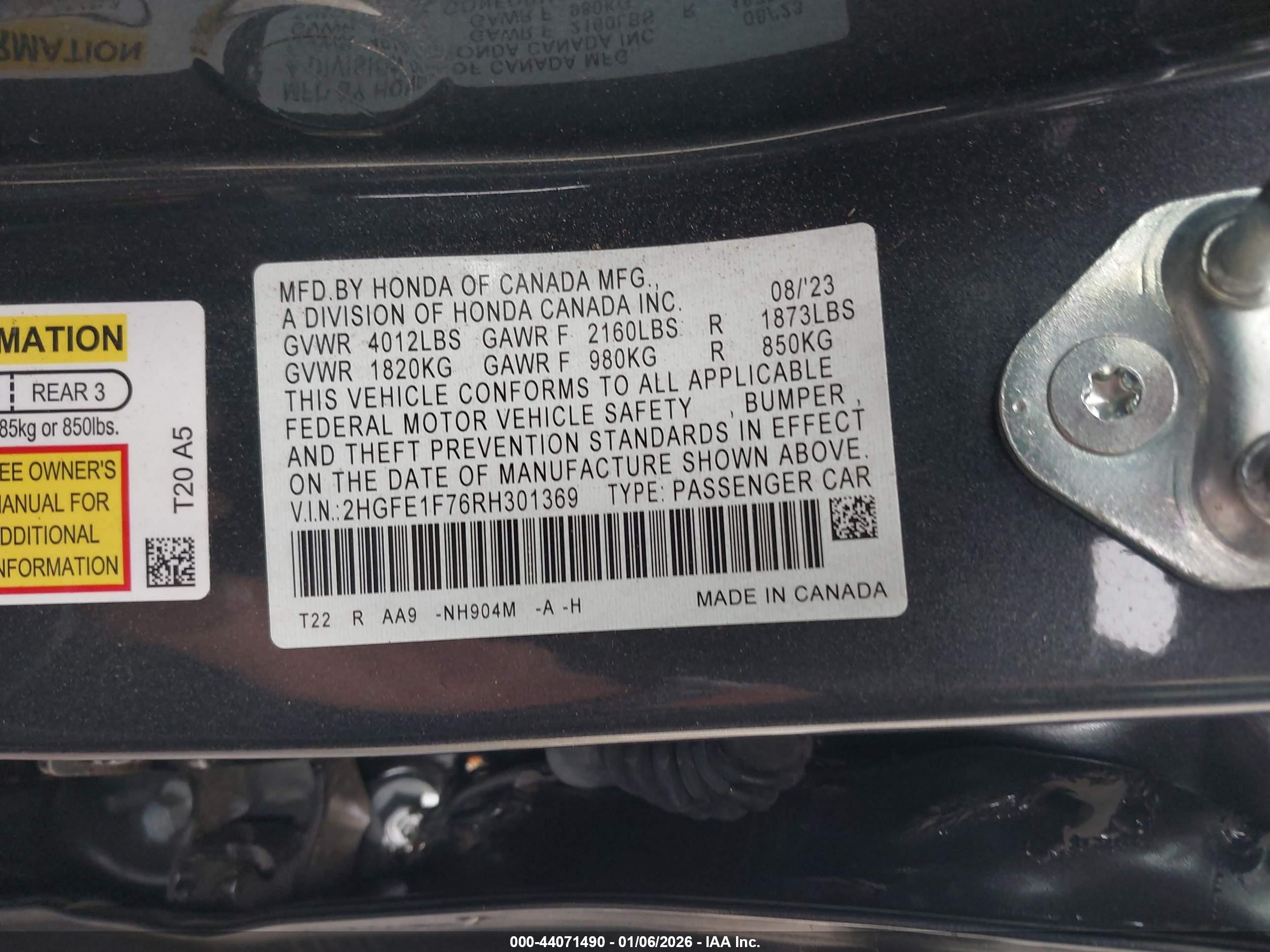 HONDA CIVIC image 9