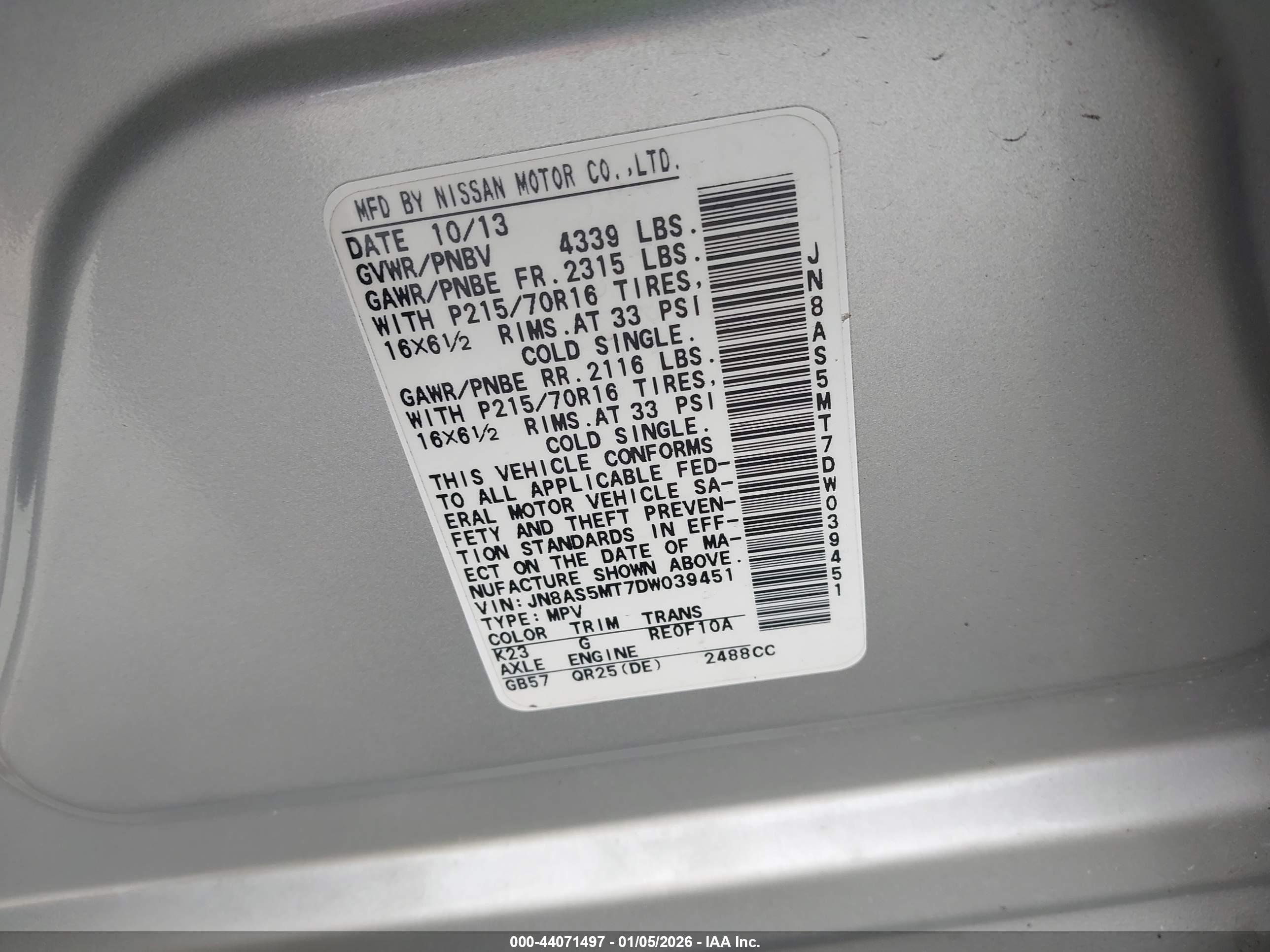 NISSAN ROGUE image 9