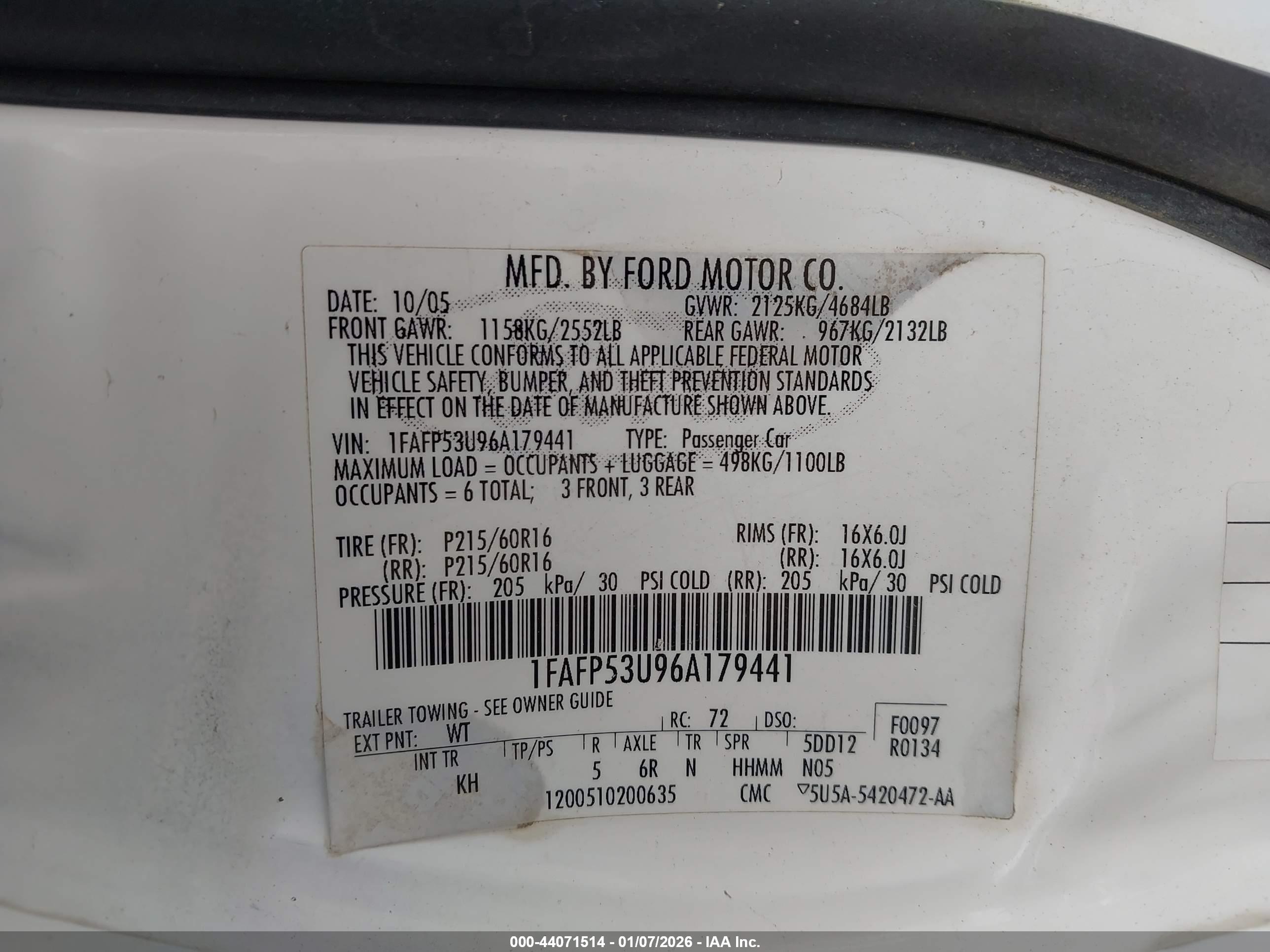 FORD TAURUS image 9