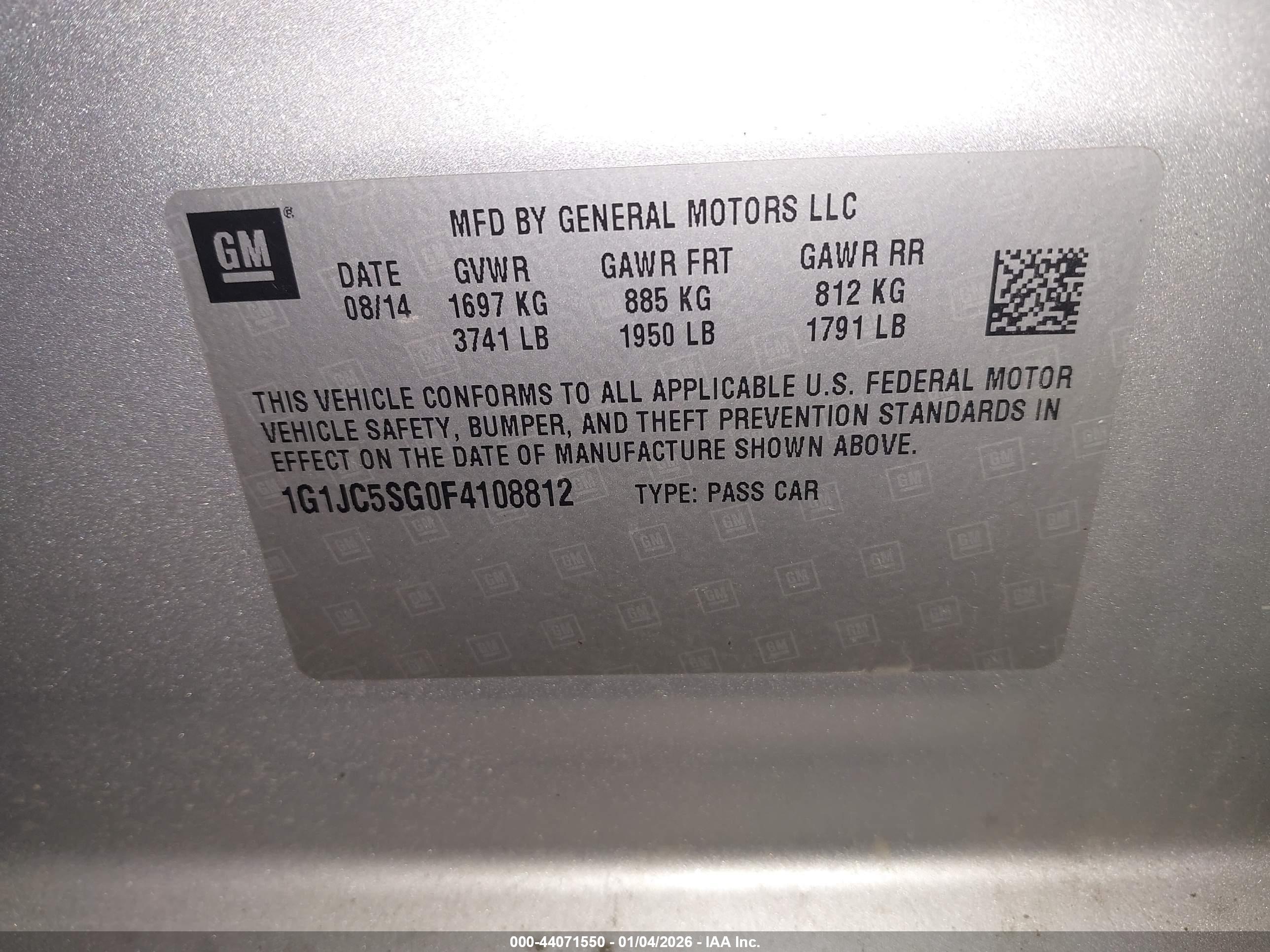 CHEVROLET SONIC image 9