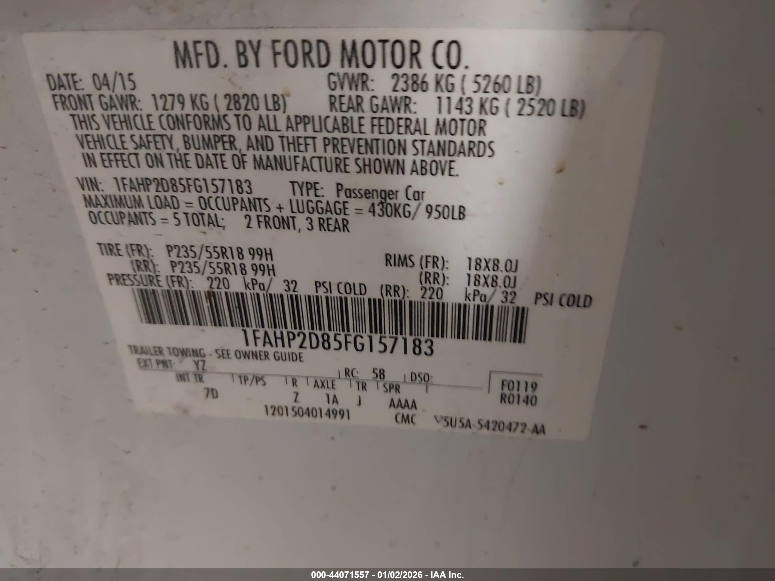 FORD TAURUS image 9