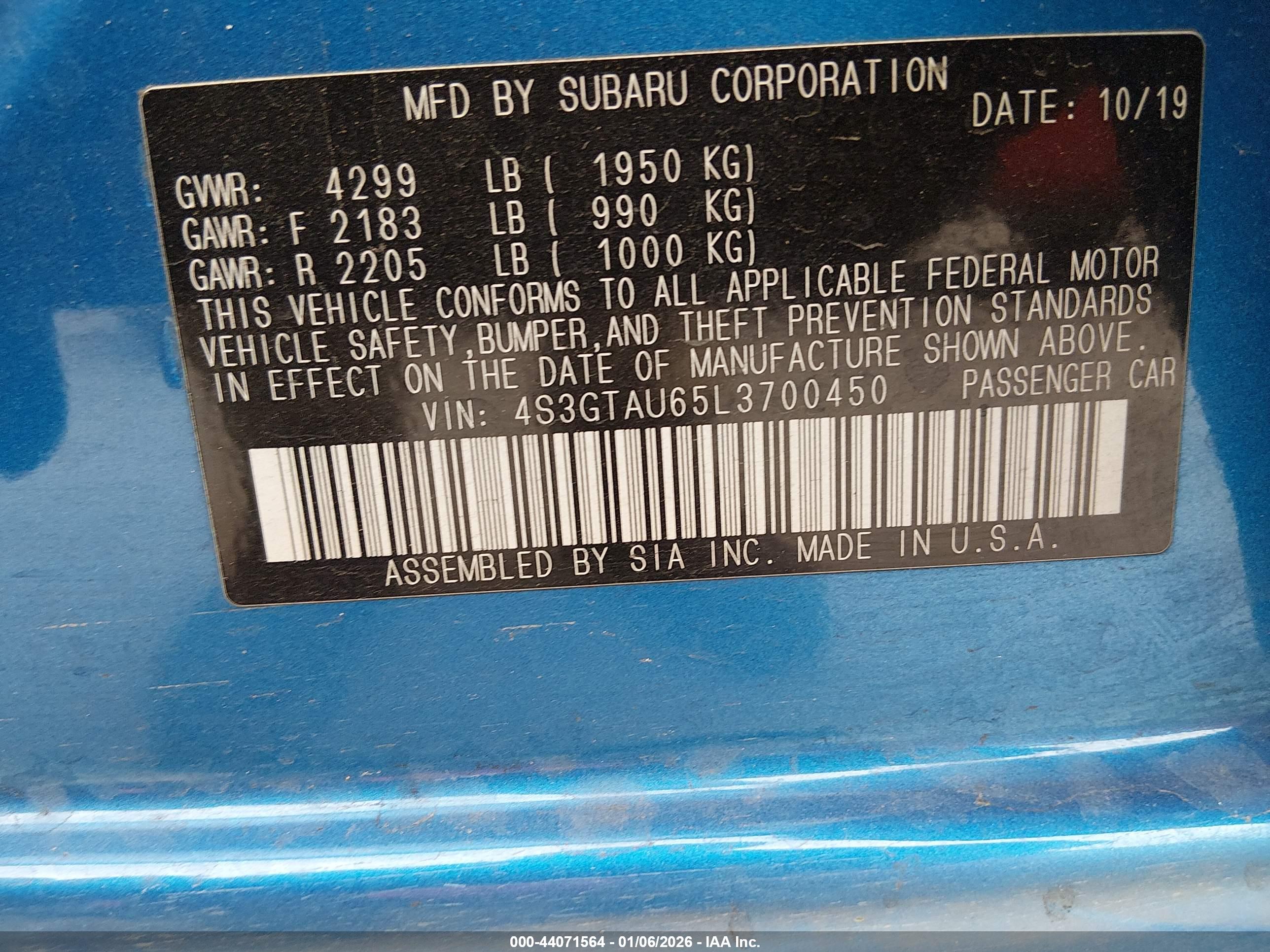 SUBARU IMPREZA image 9