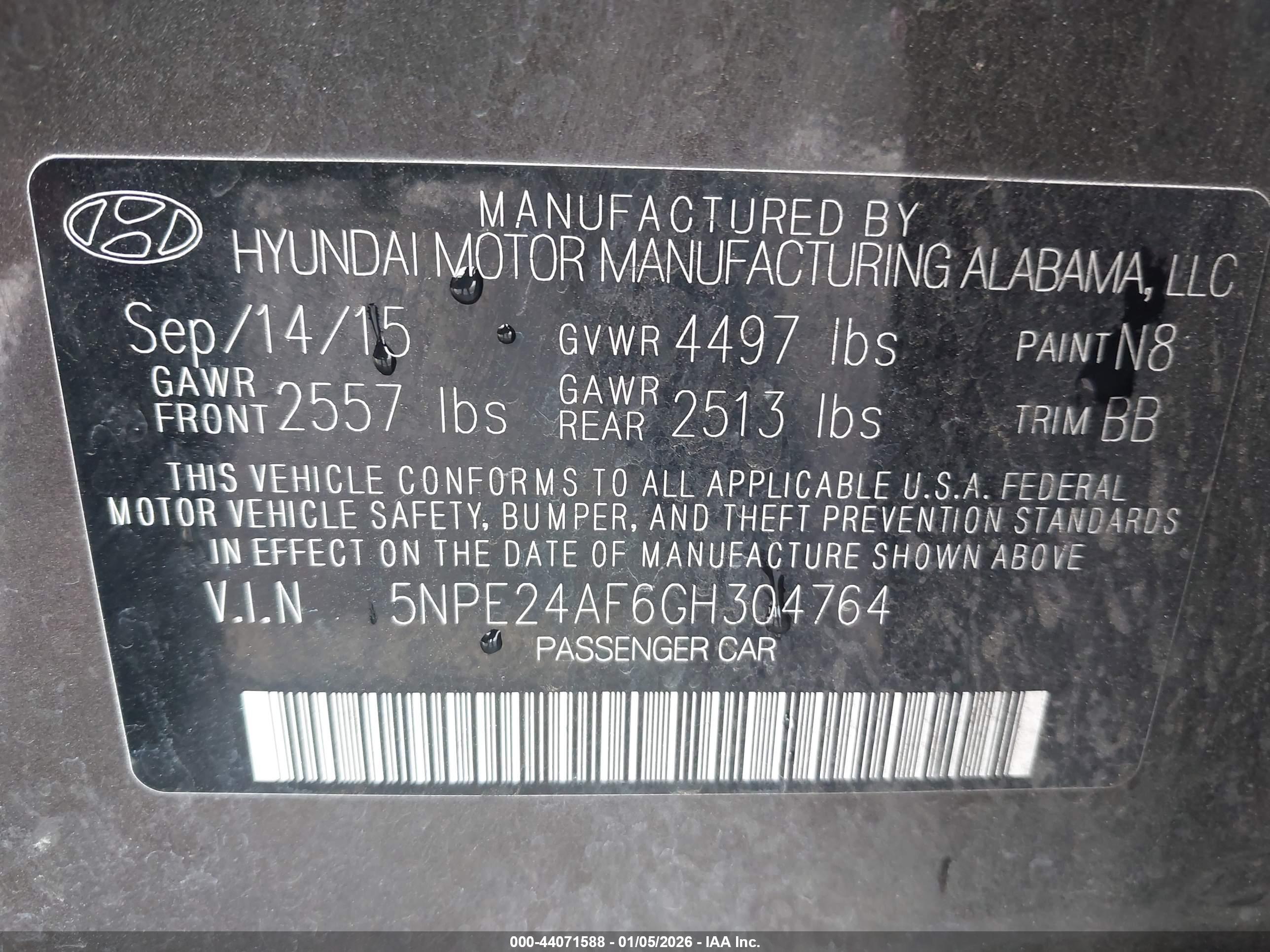 HYUNDAI SONATA image 9