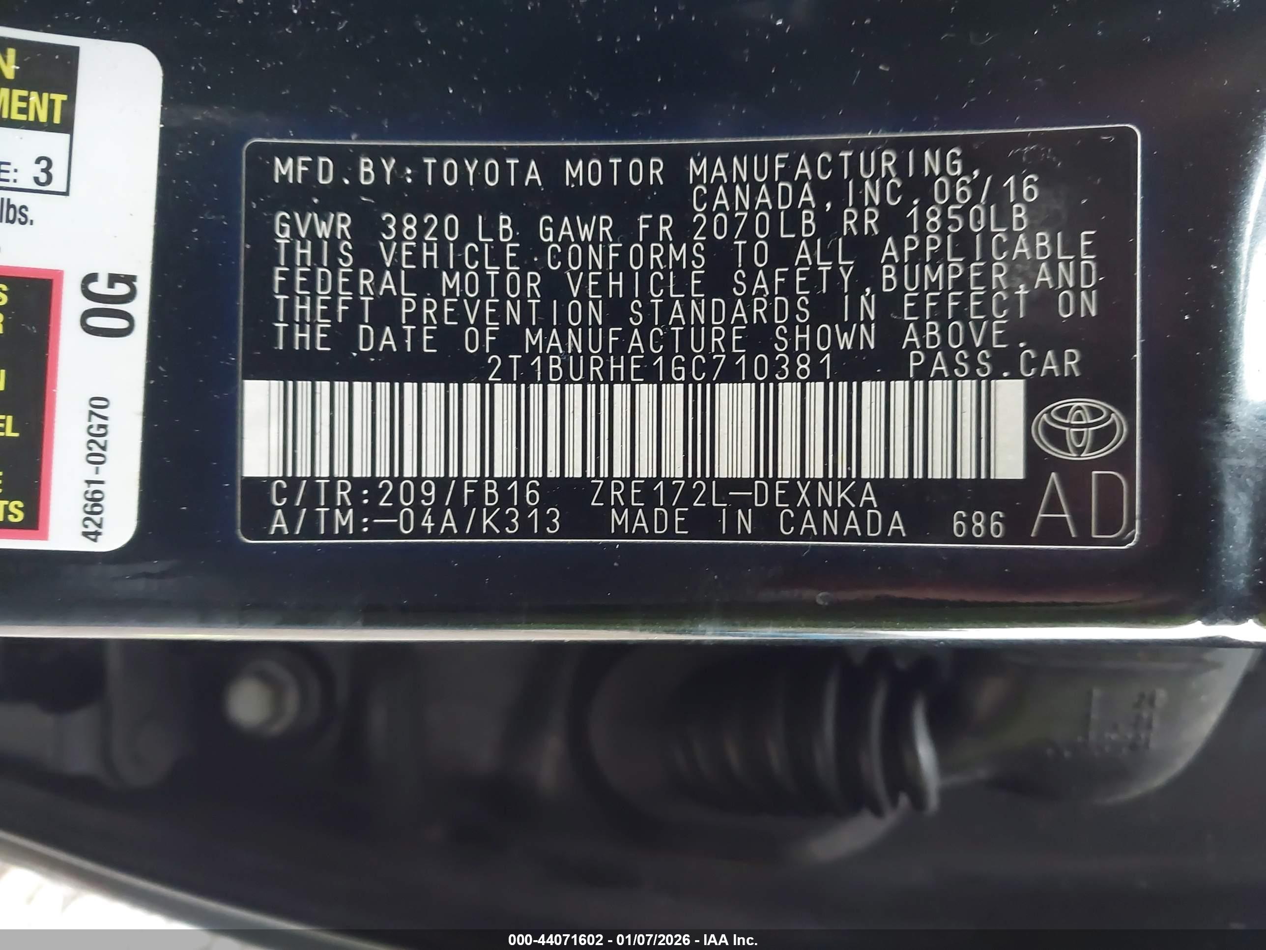 TOYOTA COROLLA image 9