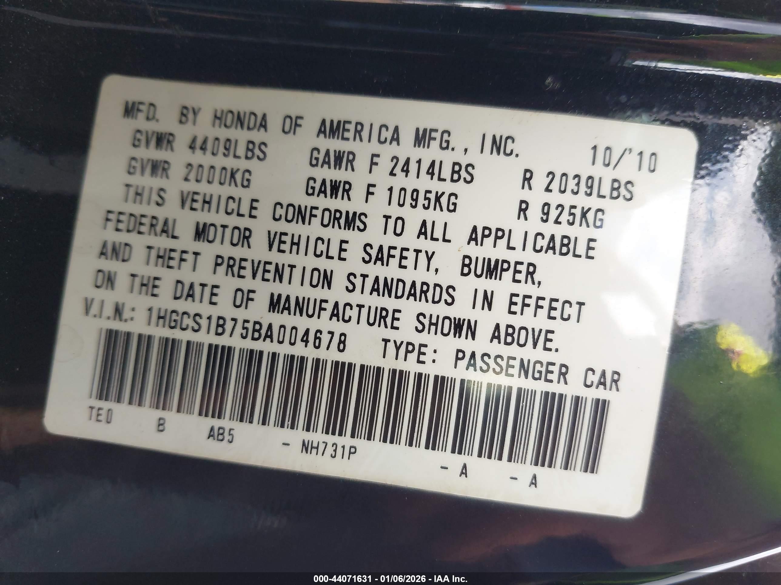 HONDA ACCORD image 9