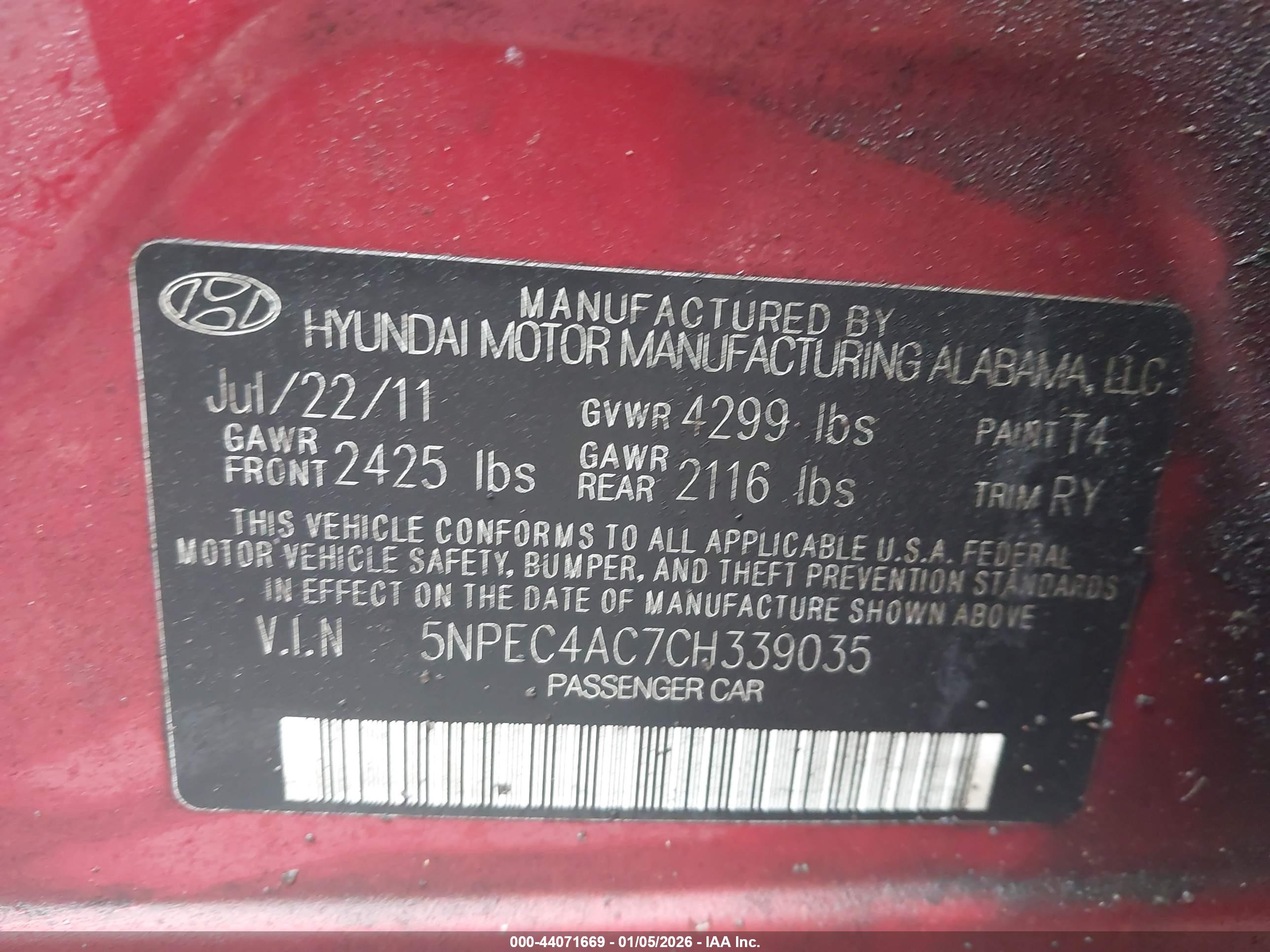 HYUNDAI SONATA image 9