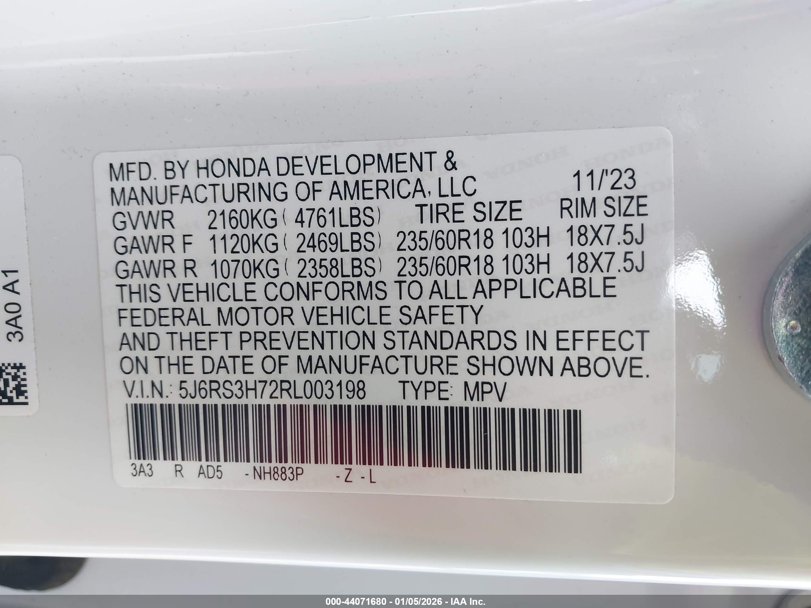 HONDA CR-V image 9
