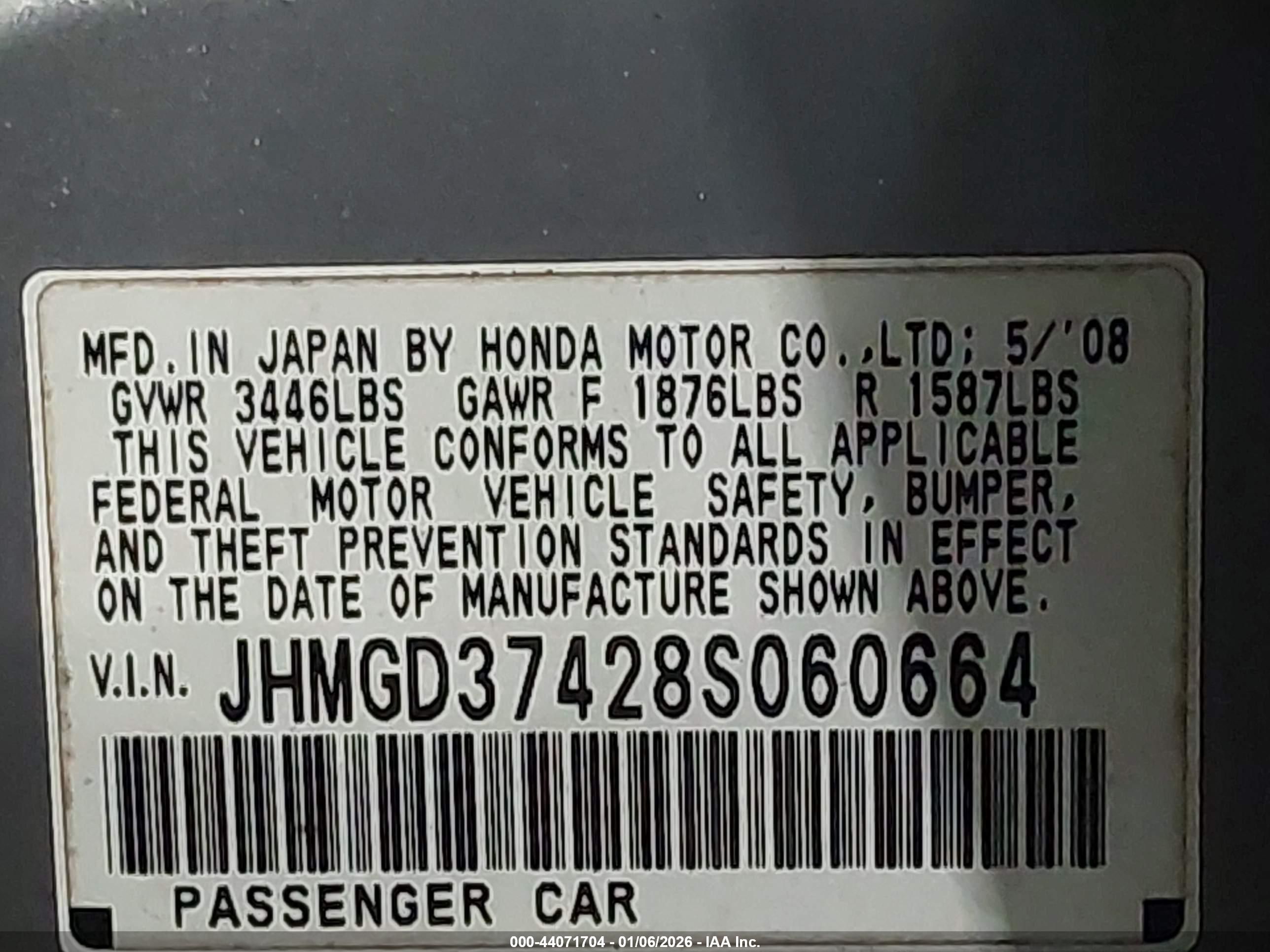 HONDA FIT image 9