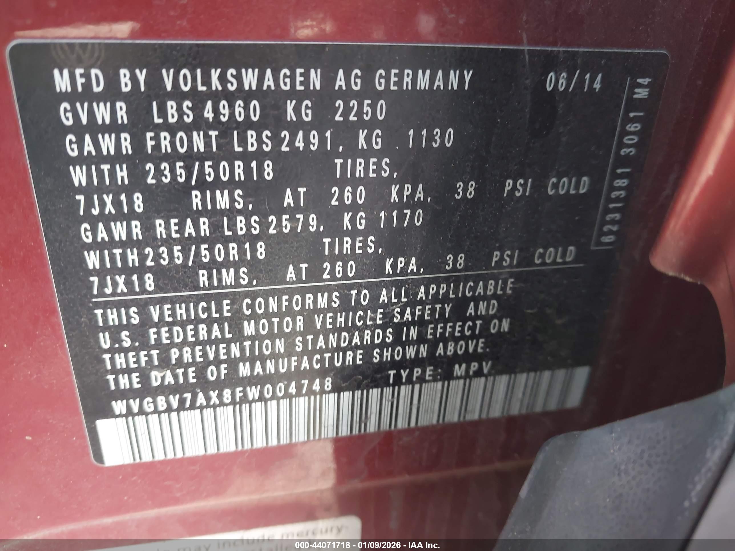 VOLKSWAGEN TIGUAN image 9