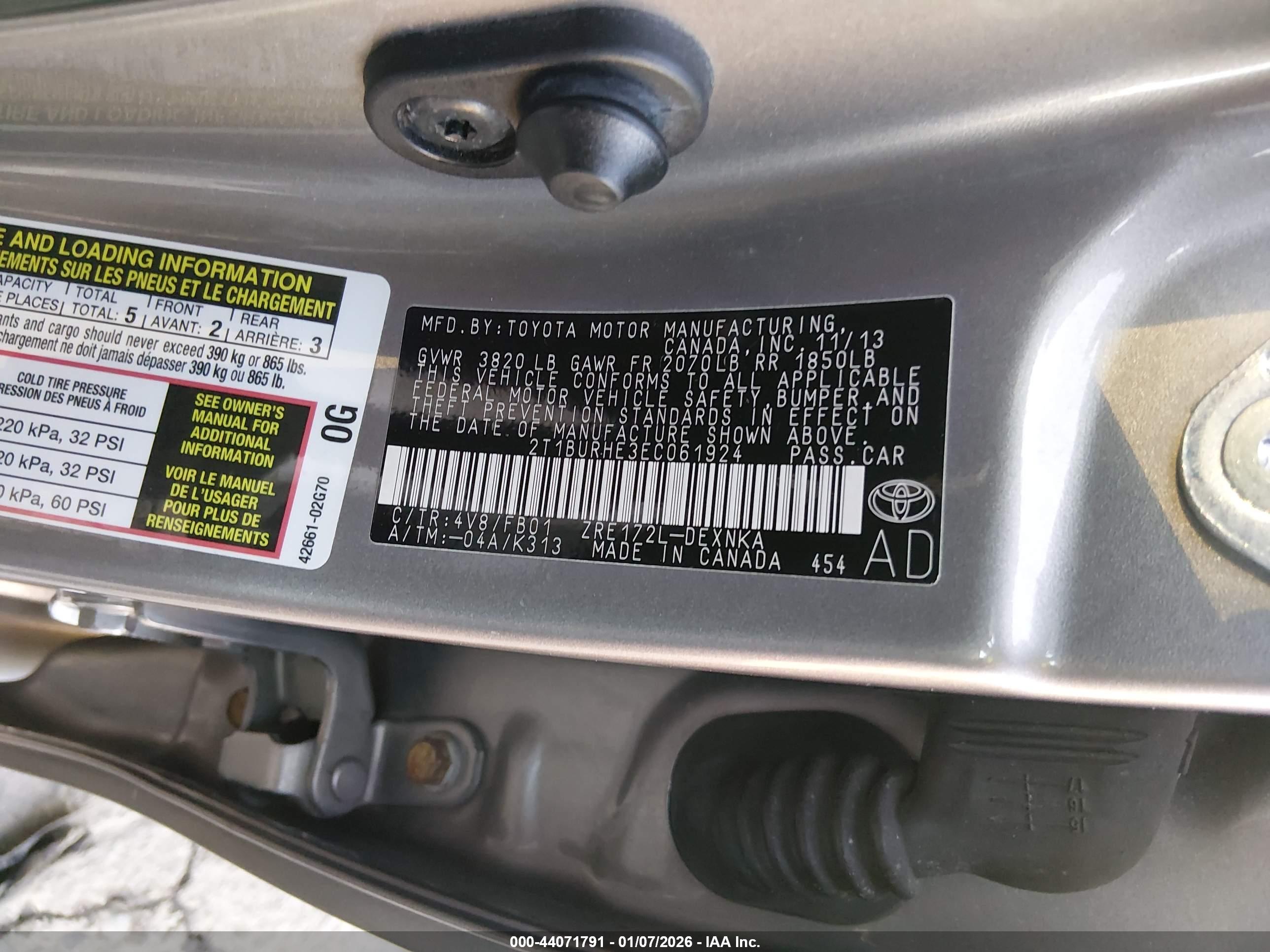 TOYOTA COROLLA image 9