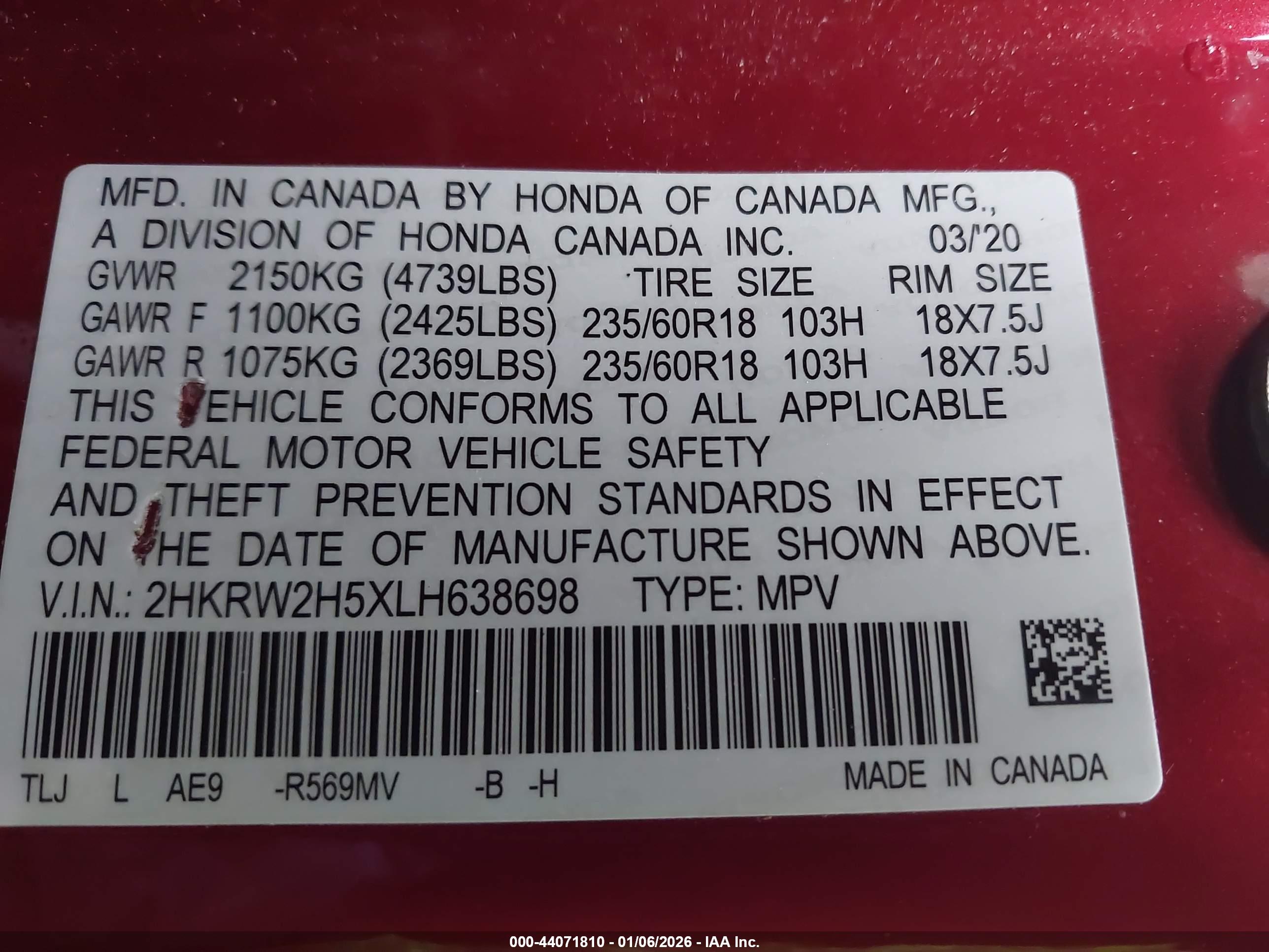 HONDA CR-V image 9