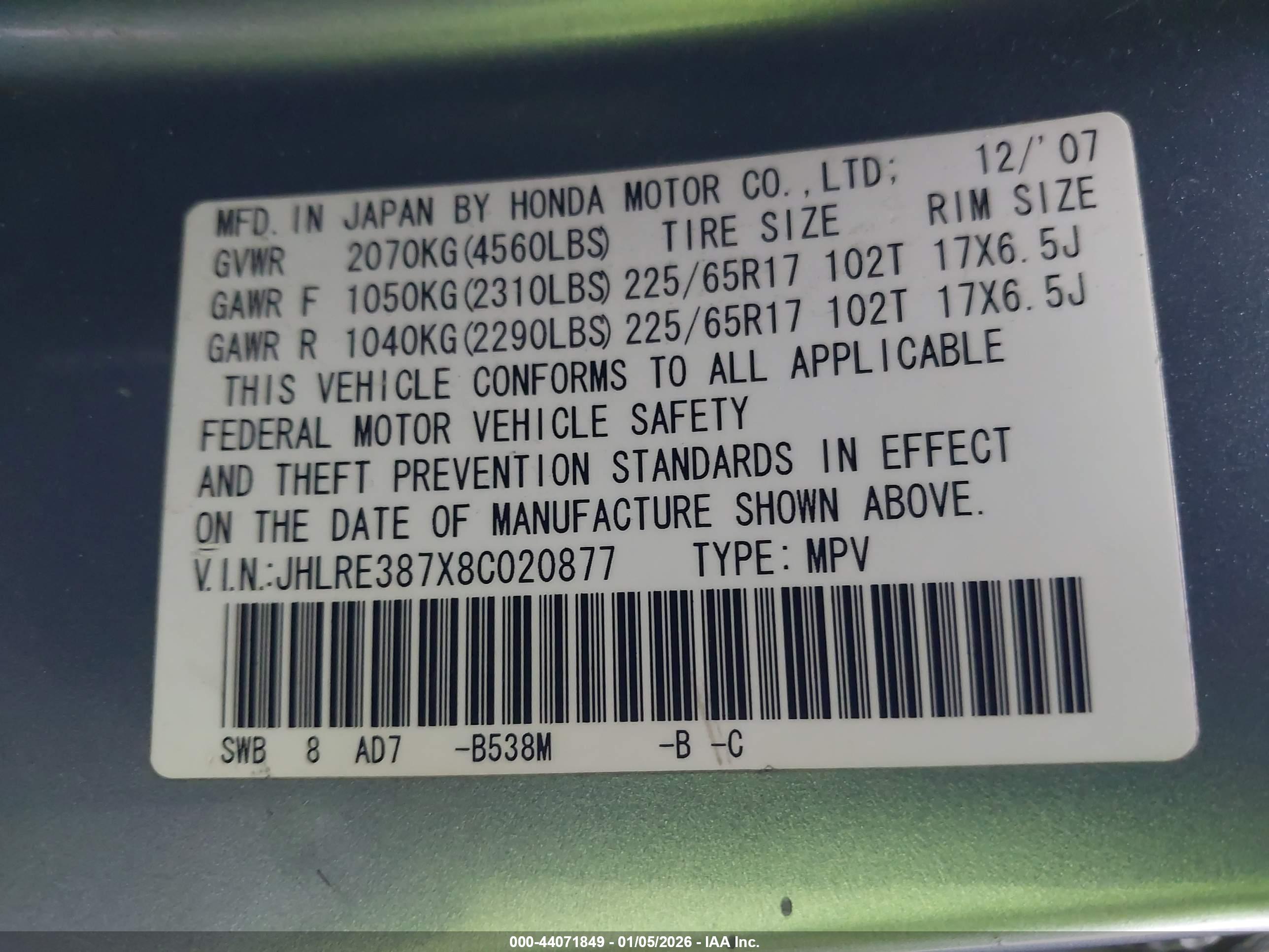 HONDA CR-V image 9