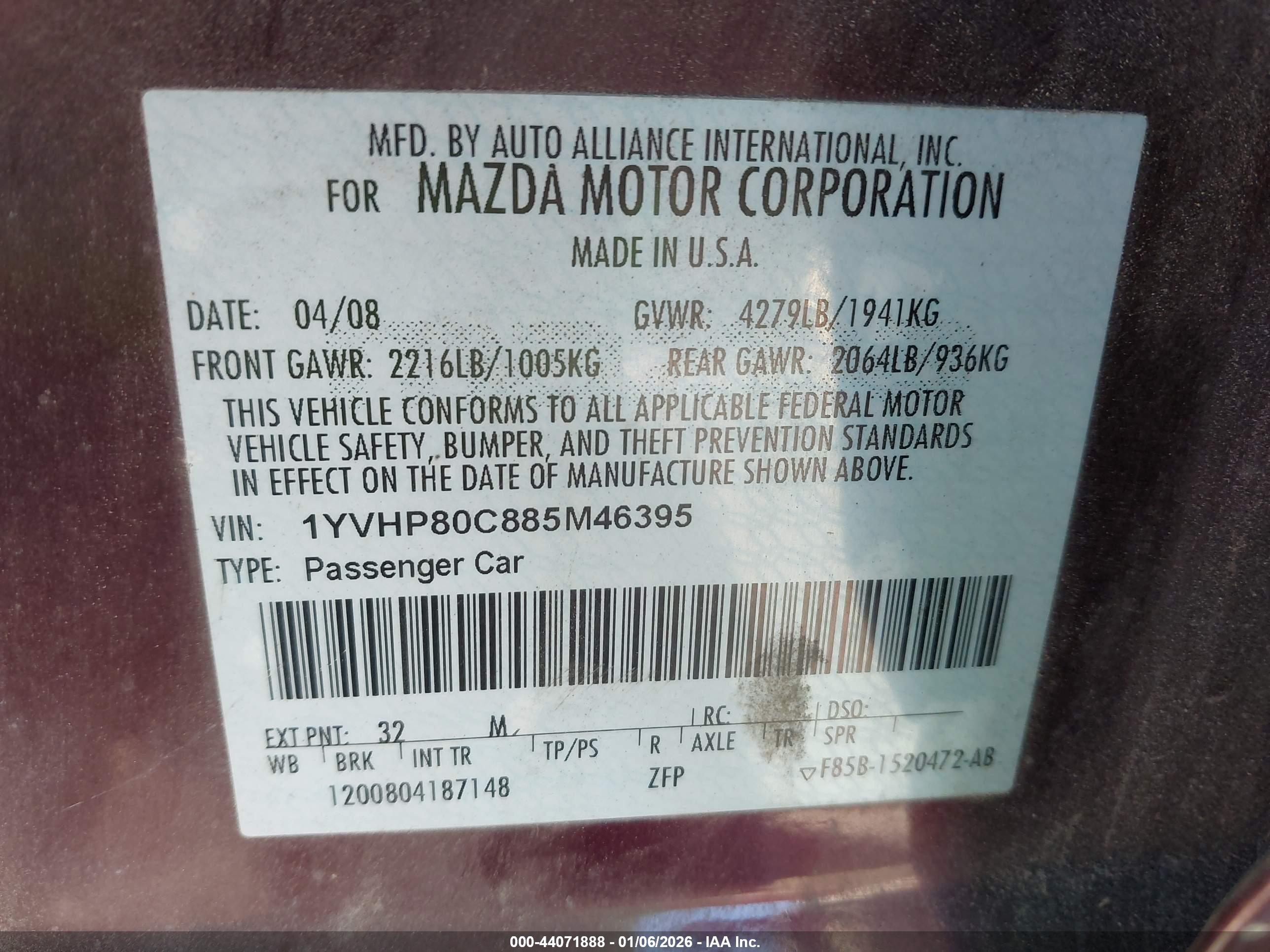 MAZDA MAZDA6 image 9
