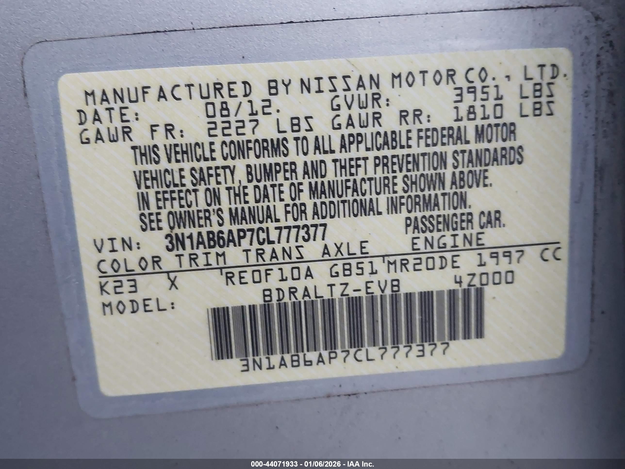 NISSAN SENTRA image 9