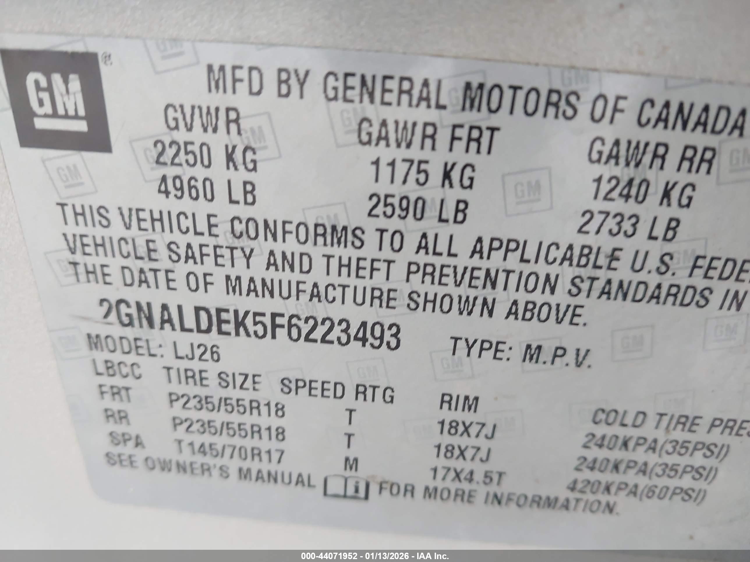 CHEVROLET EQUINOX image 9