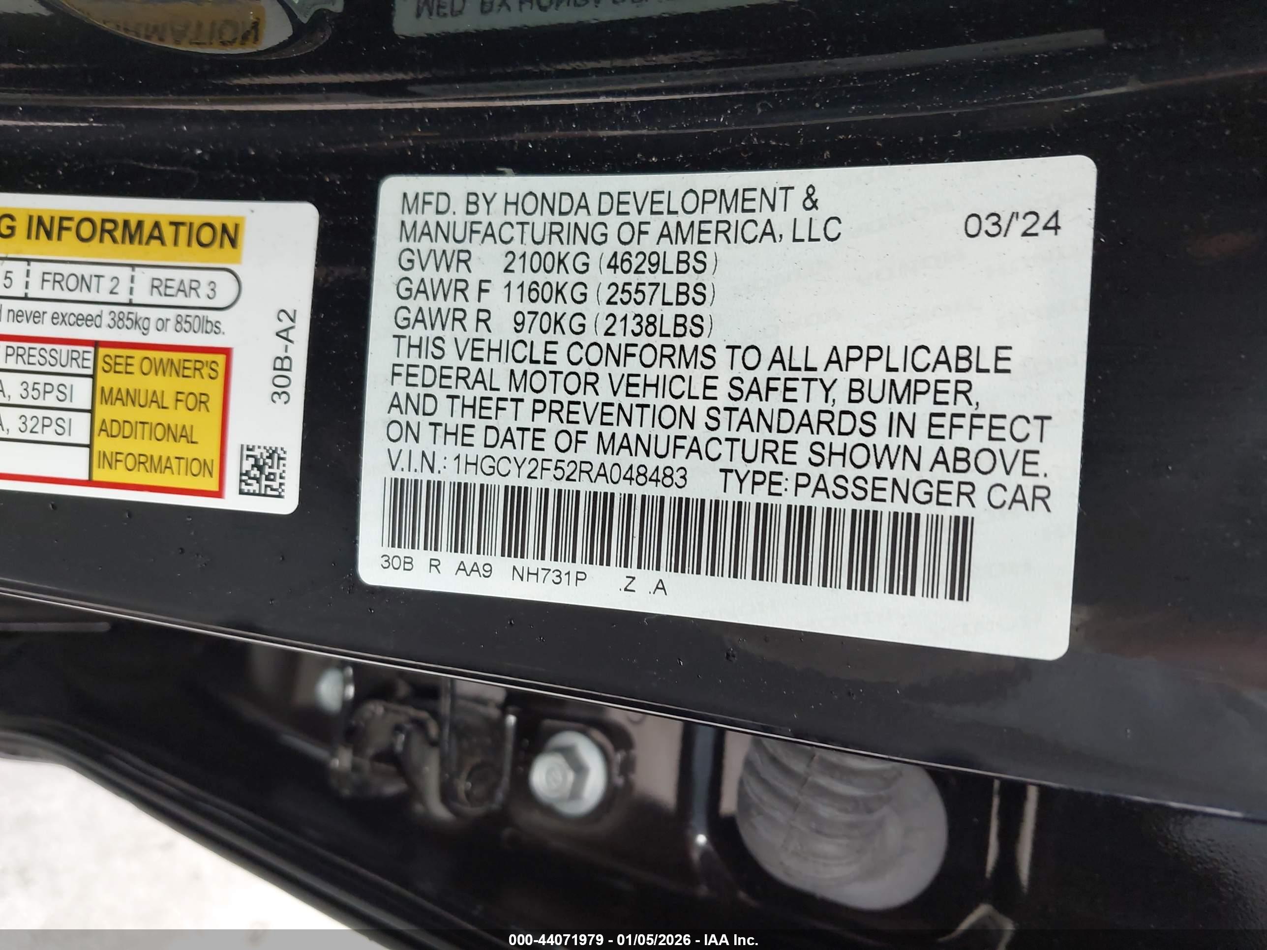 HONDA ACCORD image 9