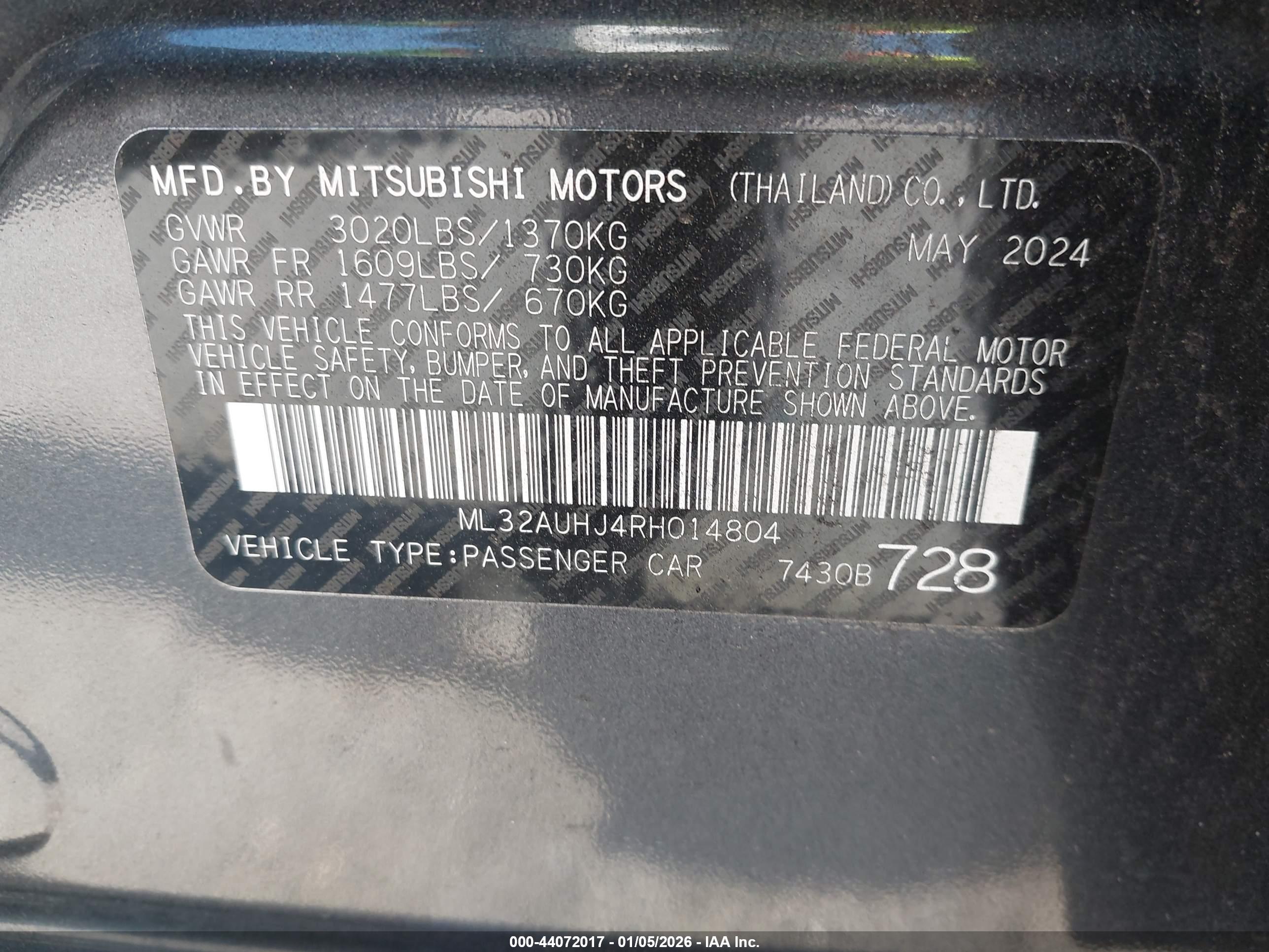 MITSUBISHI MIRAGE image 9