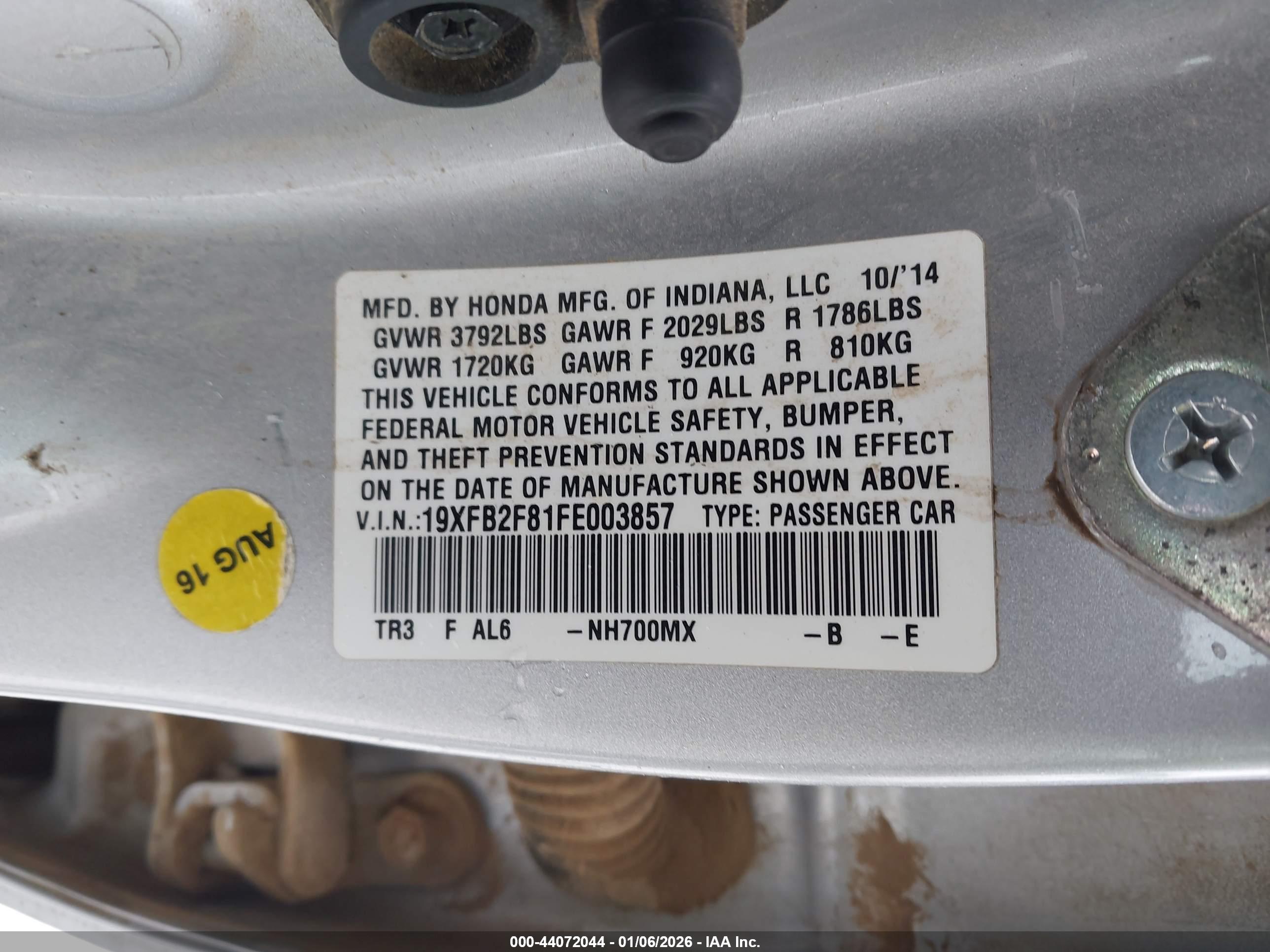 HONDA CIVIC image 9