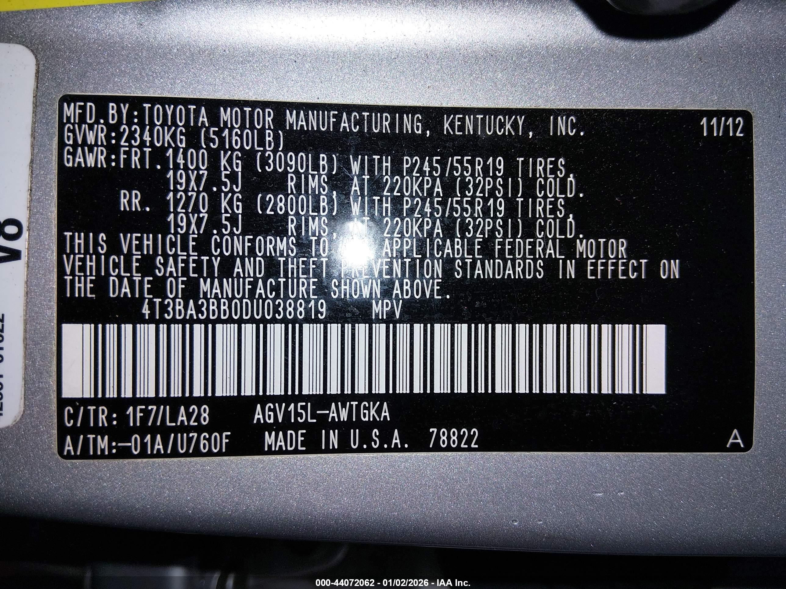 TOYOTA VENZA image 9