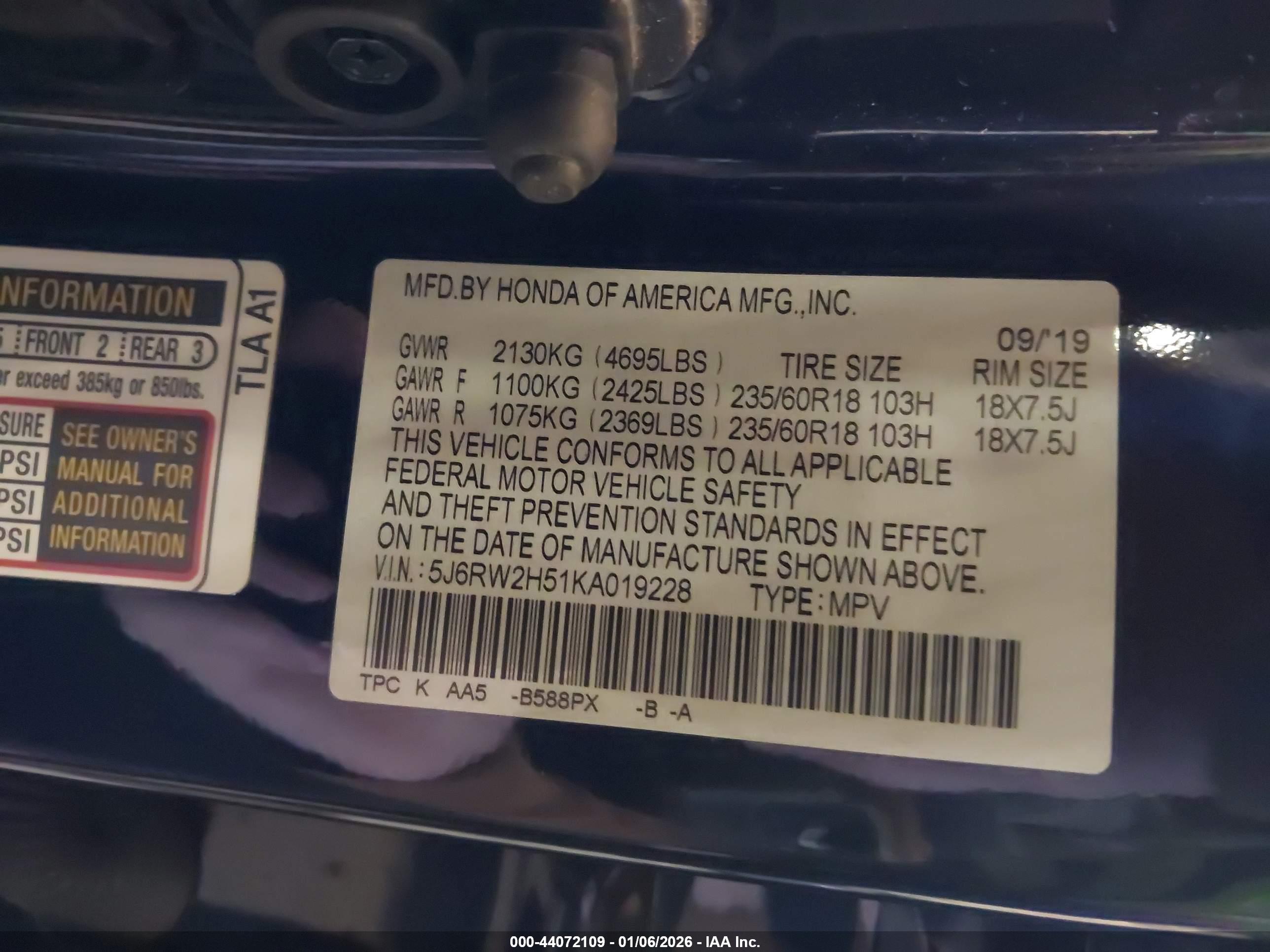 HONDA CR-V image 9