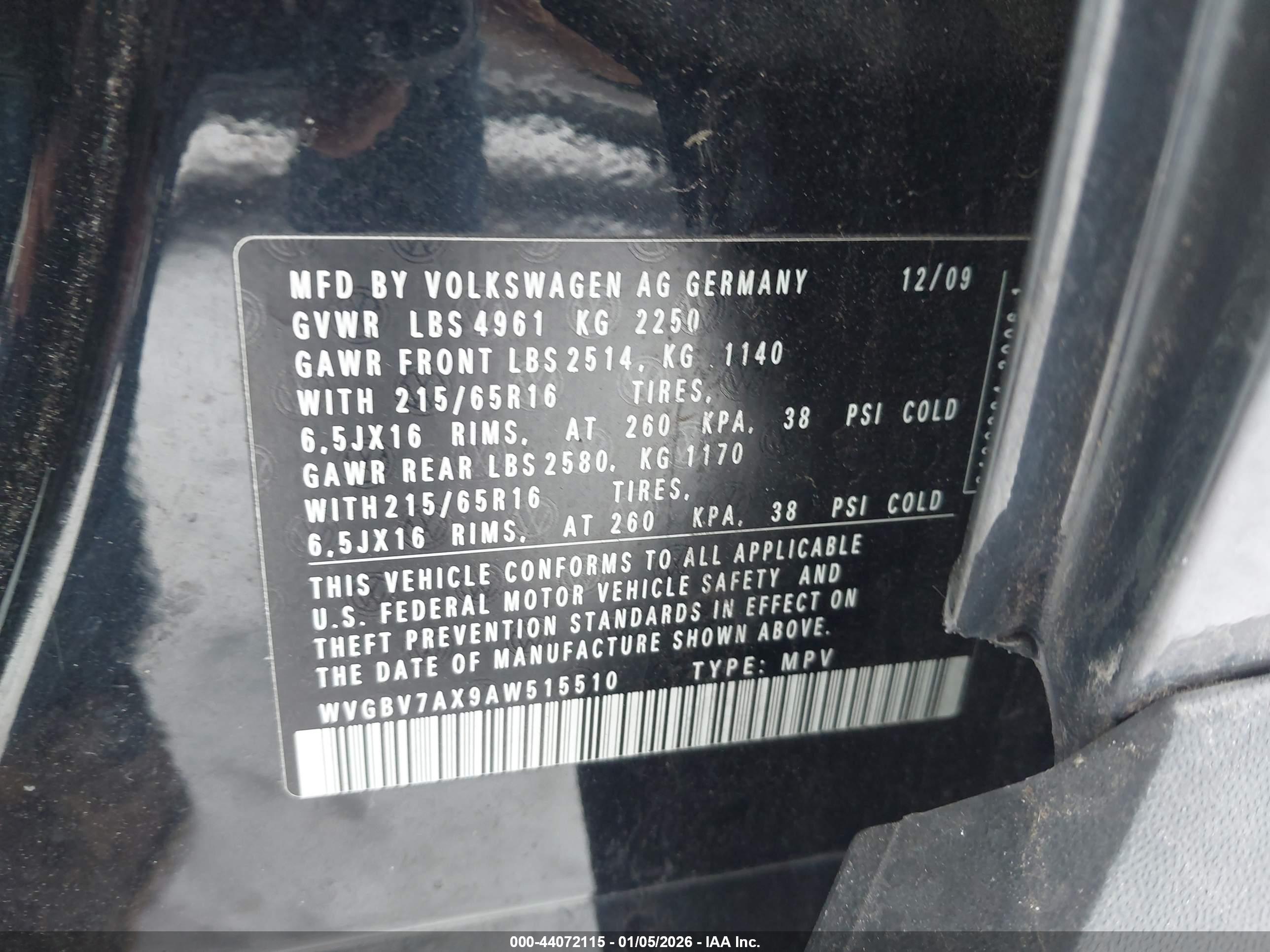 VOLKSWAGEN TIGUAN image 9