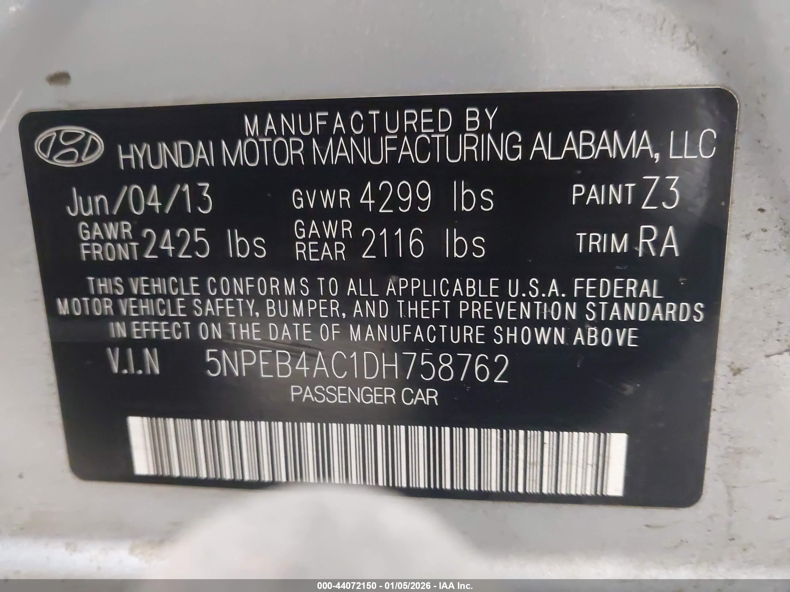HYUNDAI SONATA image 9