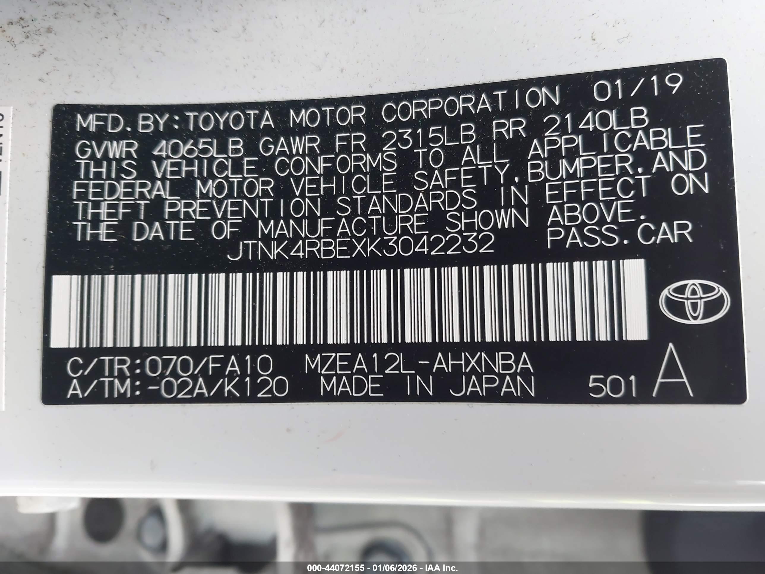 TOYOTA COROLLA image 9