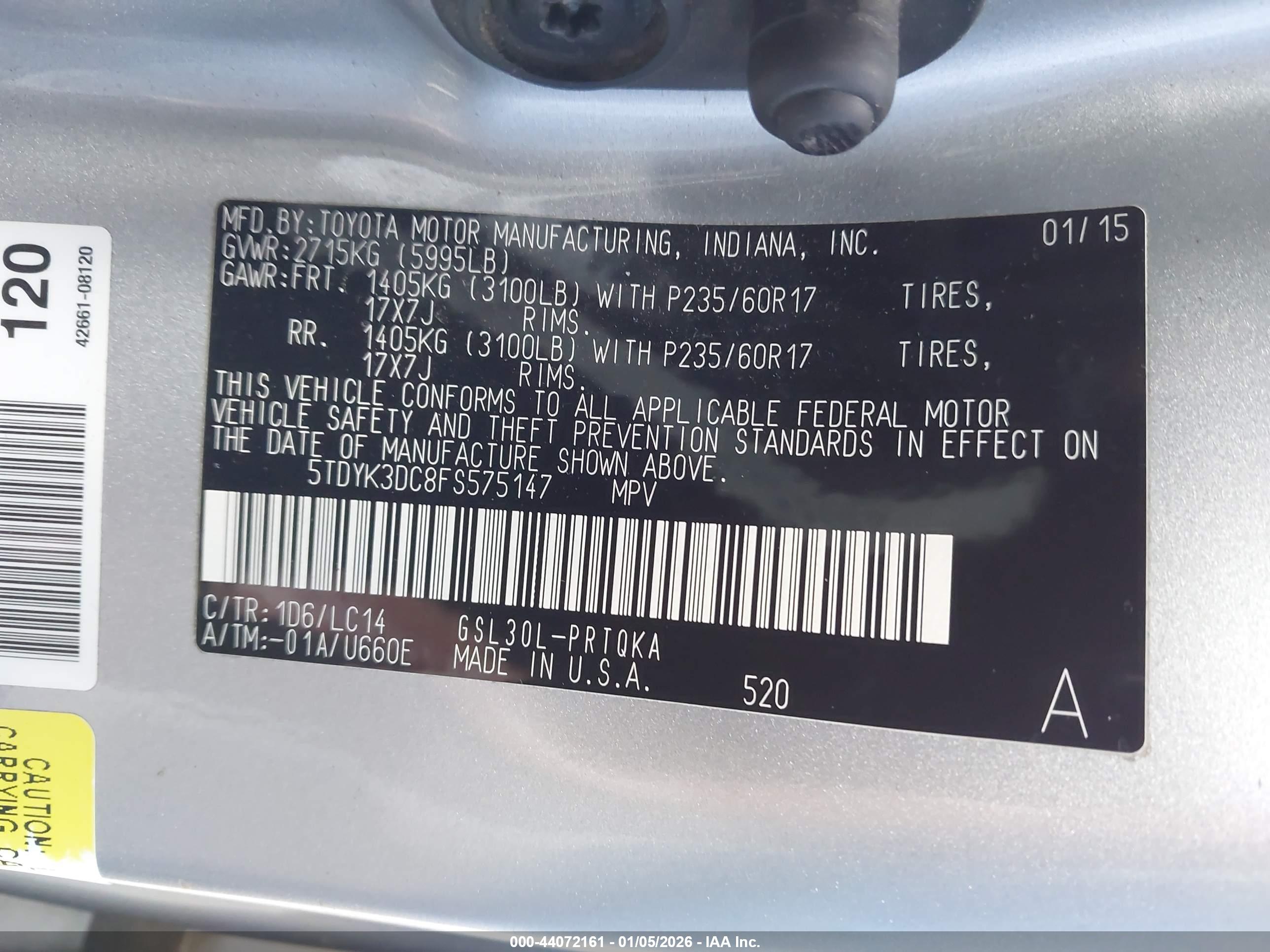 TOYOTA SIENNA image 9