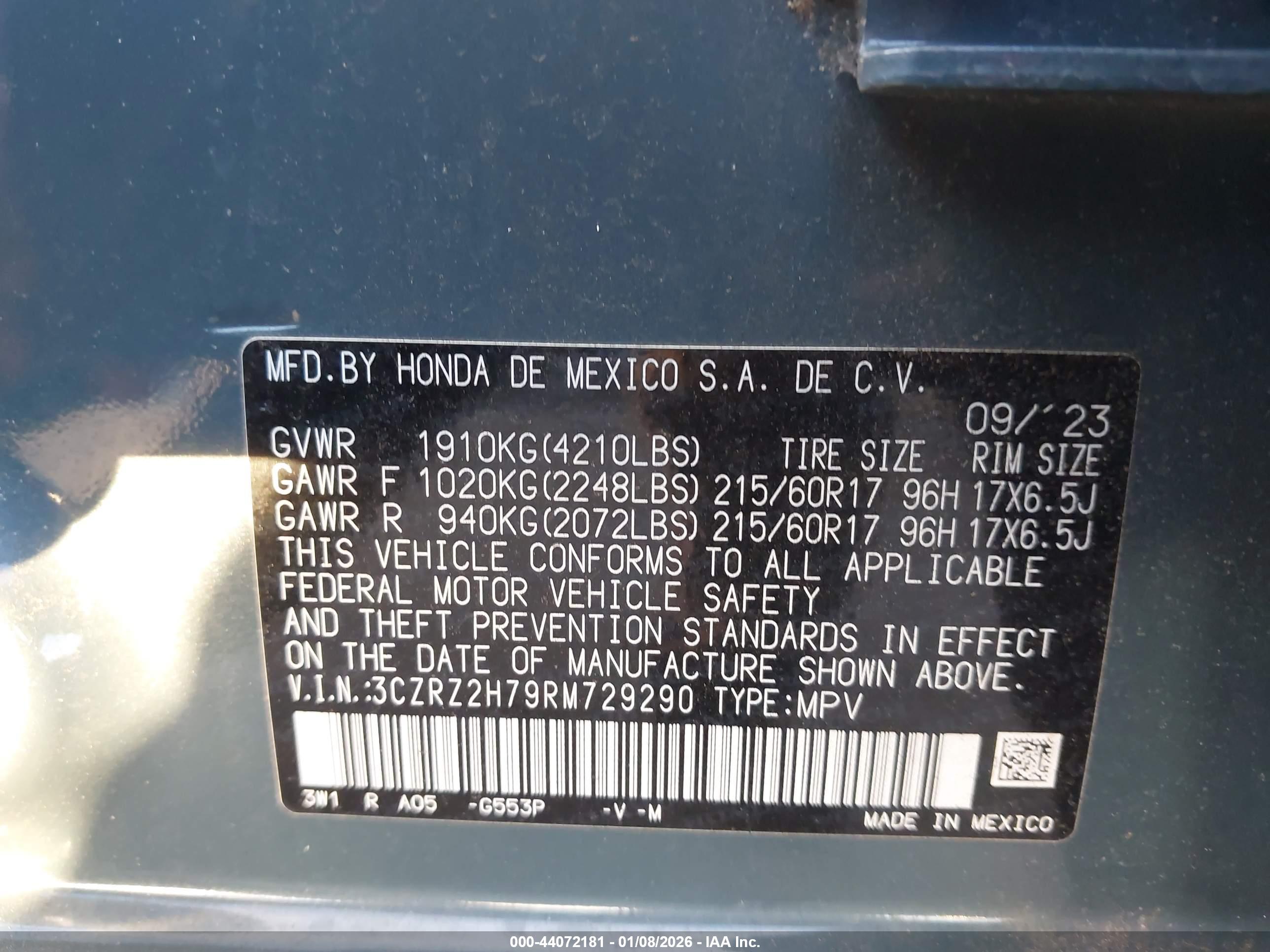 HONDA HR-V image 9
