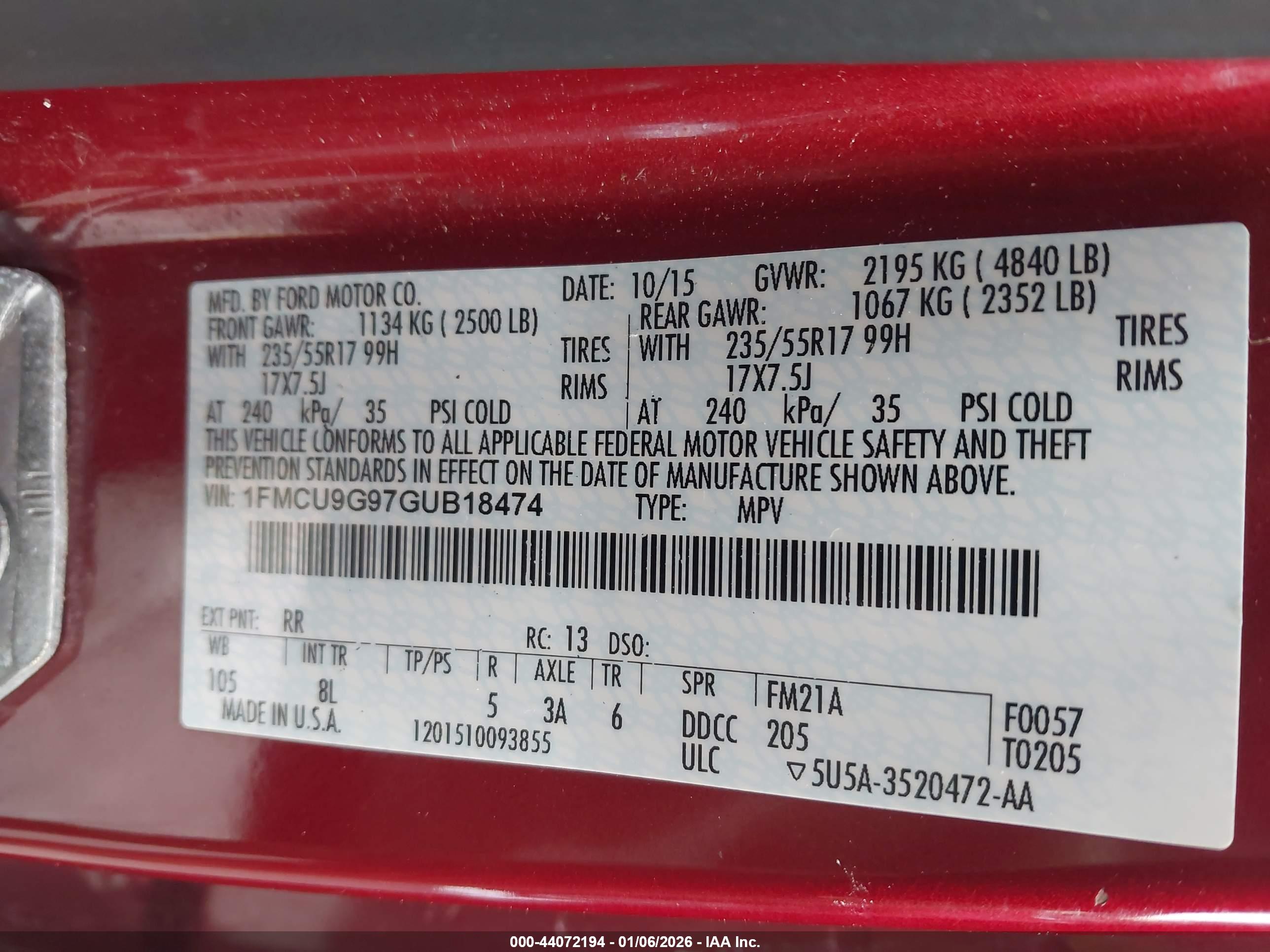 FORD ESCAPE image 9