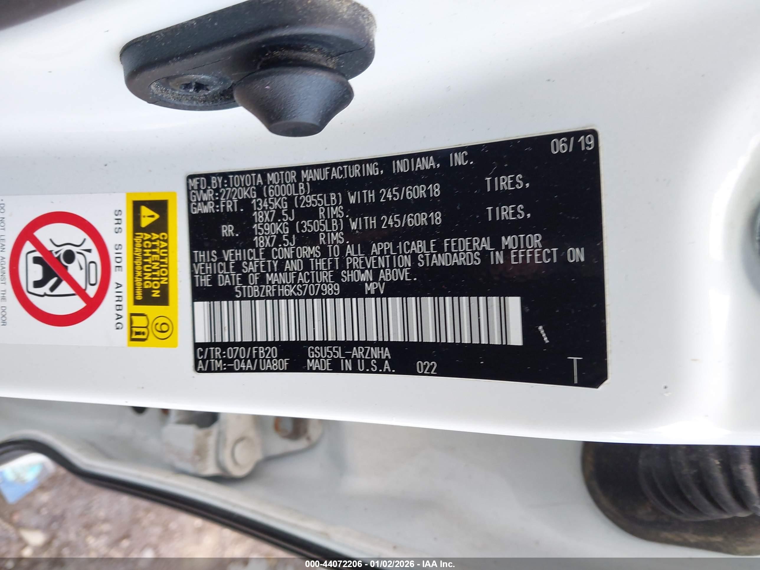 TOYOTA HIGHLANDER image 9