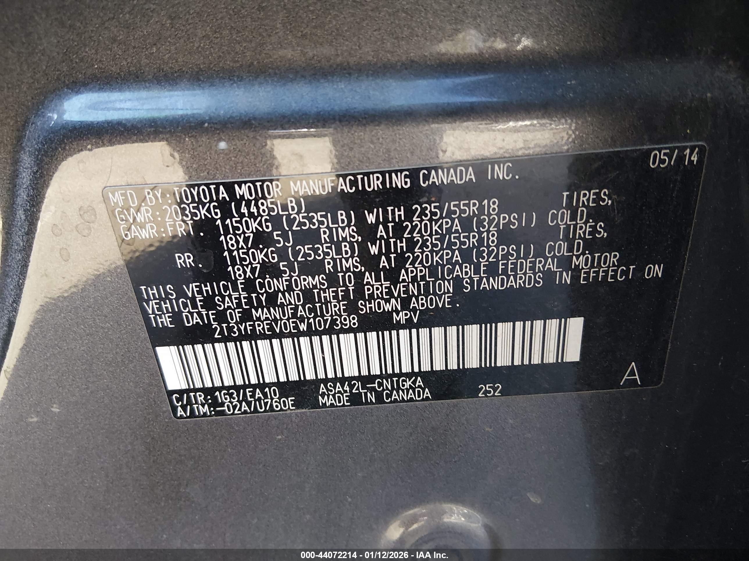 TOYOTA RAV4 image 9