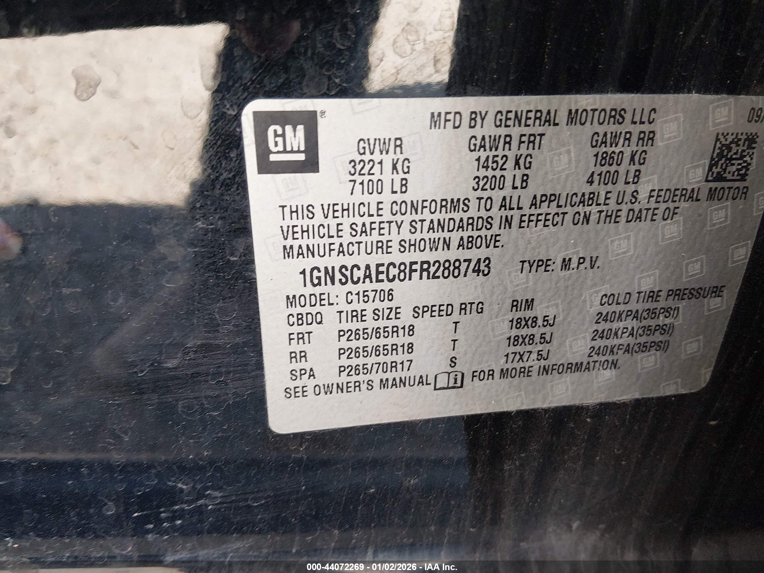 CHEVROLET TAHOE image 9