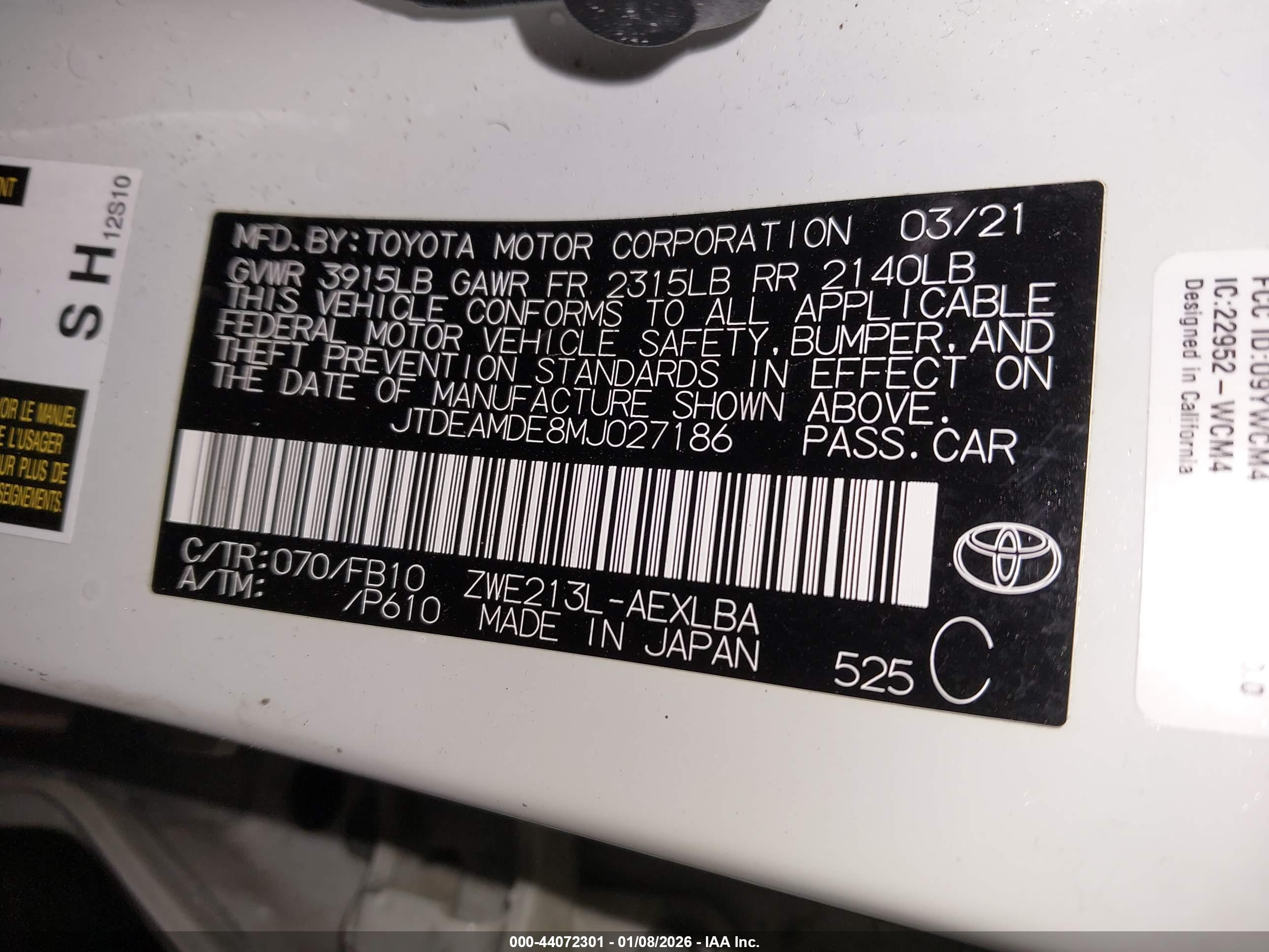TOYOTA COROLLA image 9