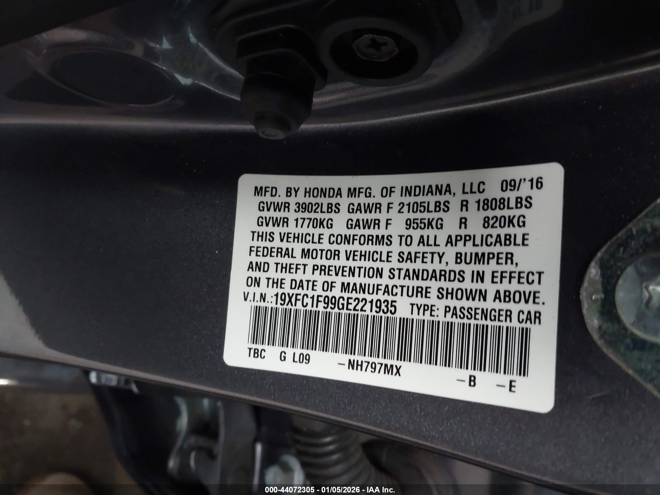HONDA CIVIC image 9