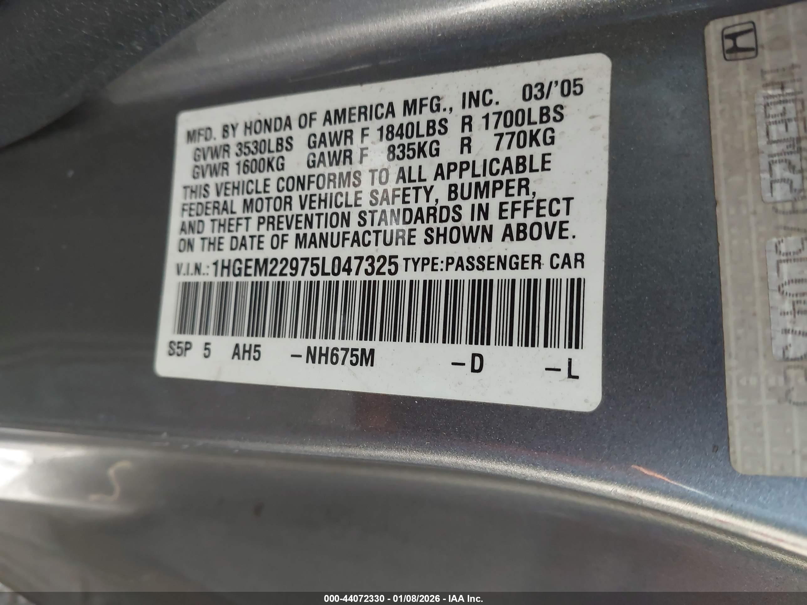 HONDA CIVIC image 9