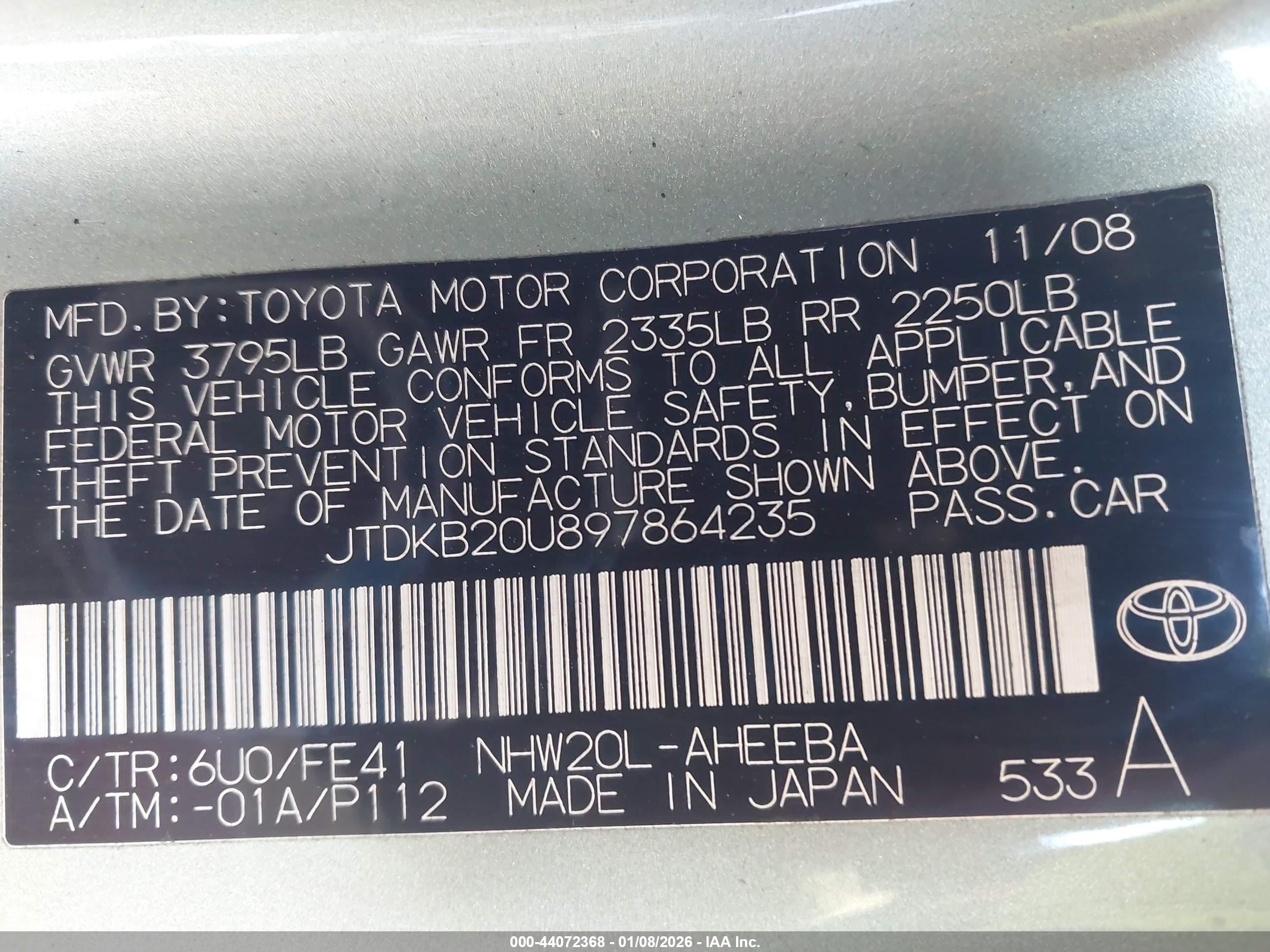 TOYOTA PRIUS image 9