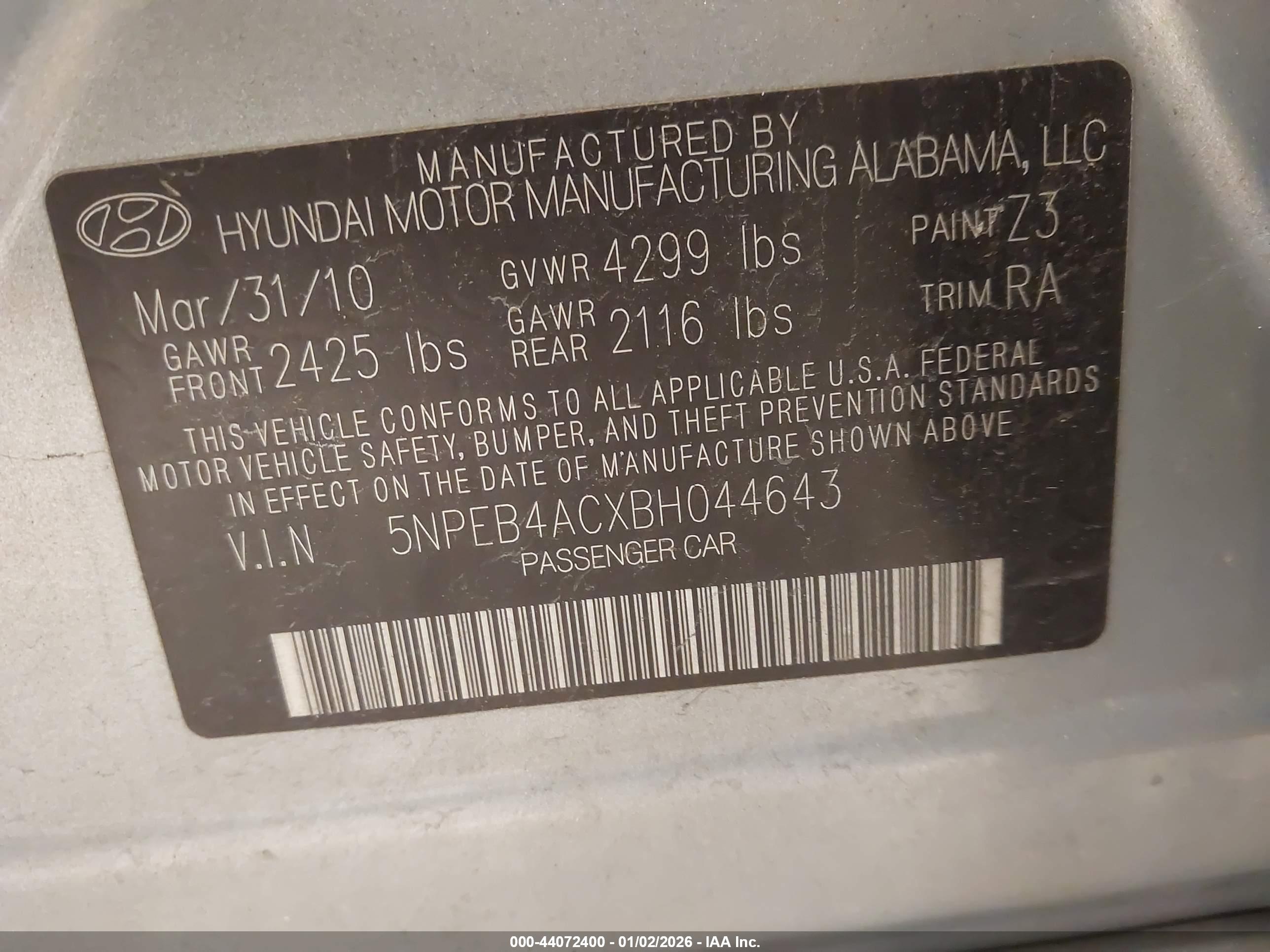 HYUNDAI SONATA image 9