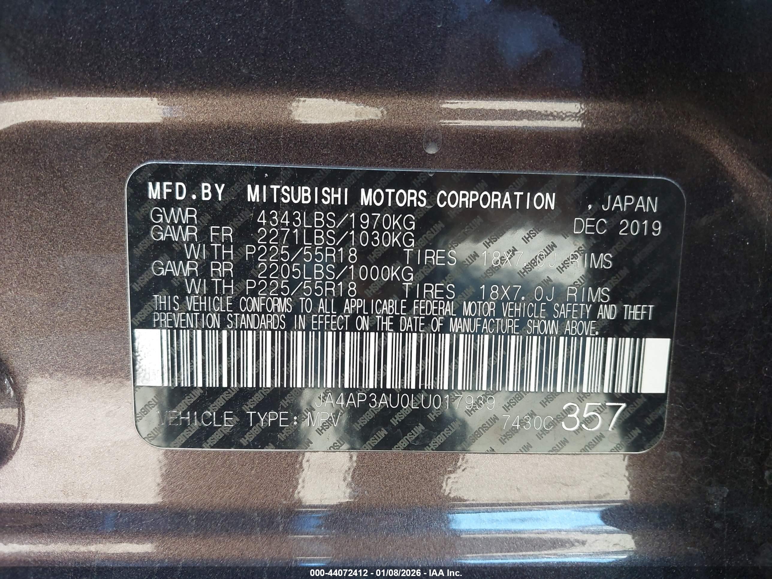 MITSUBISHI OUTLANDER image 9