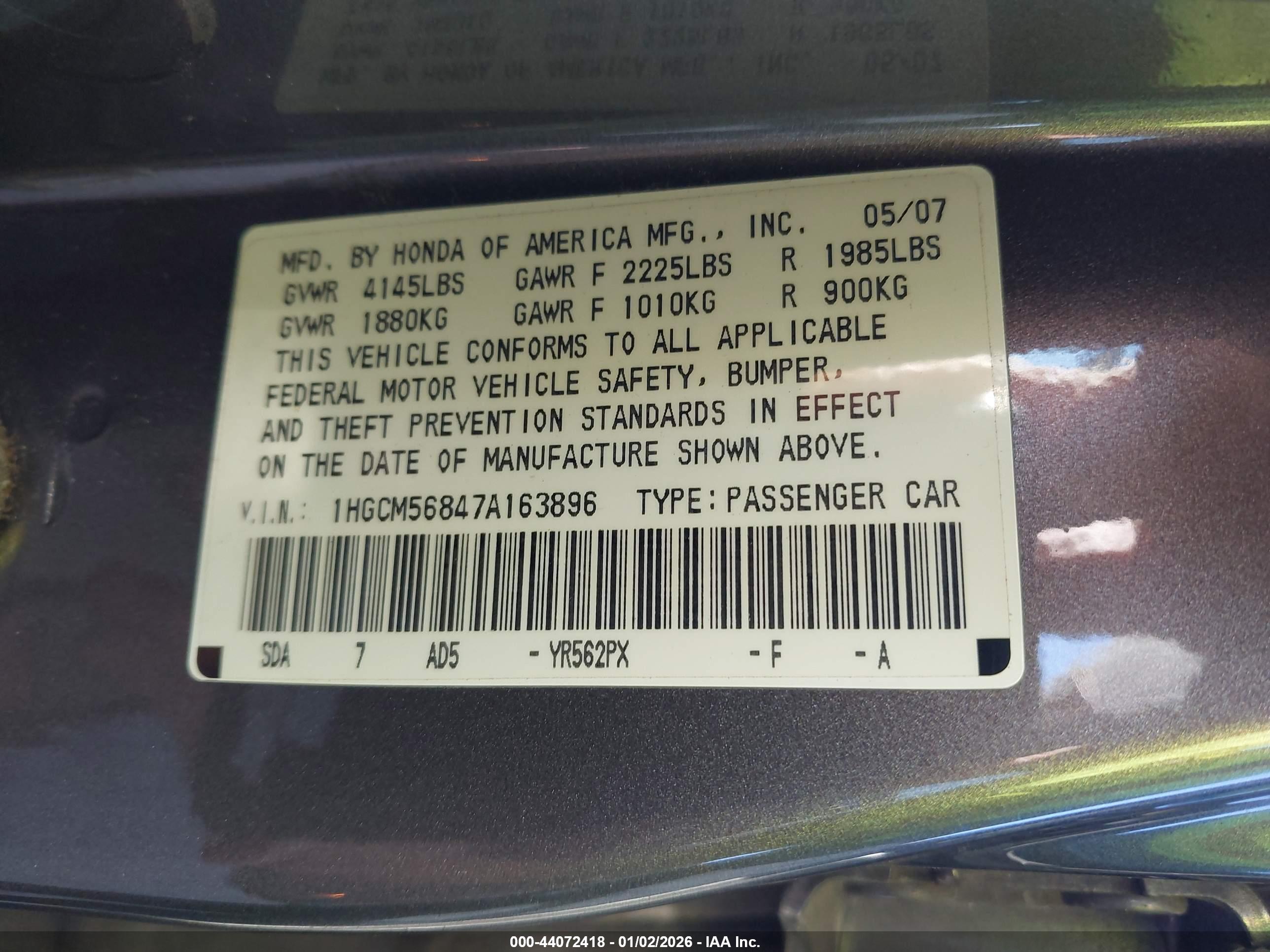 HONDA ACCORD image 9