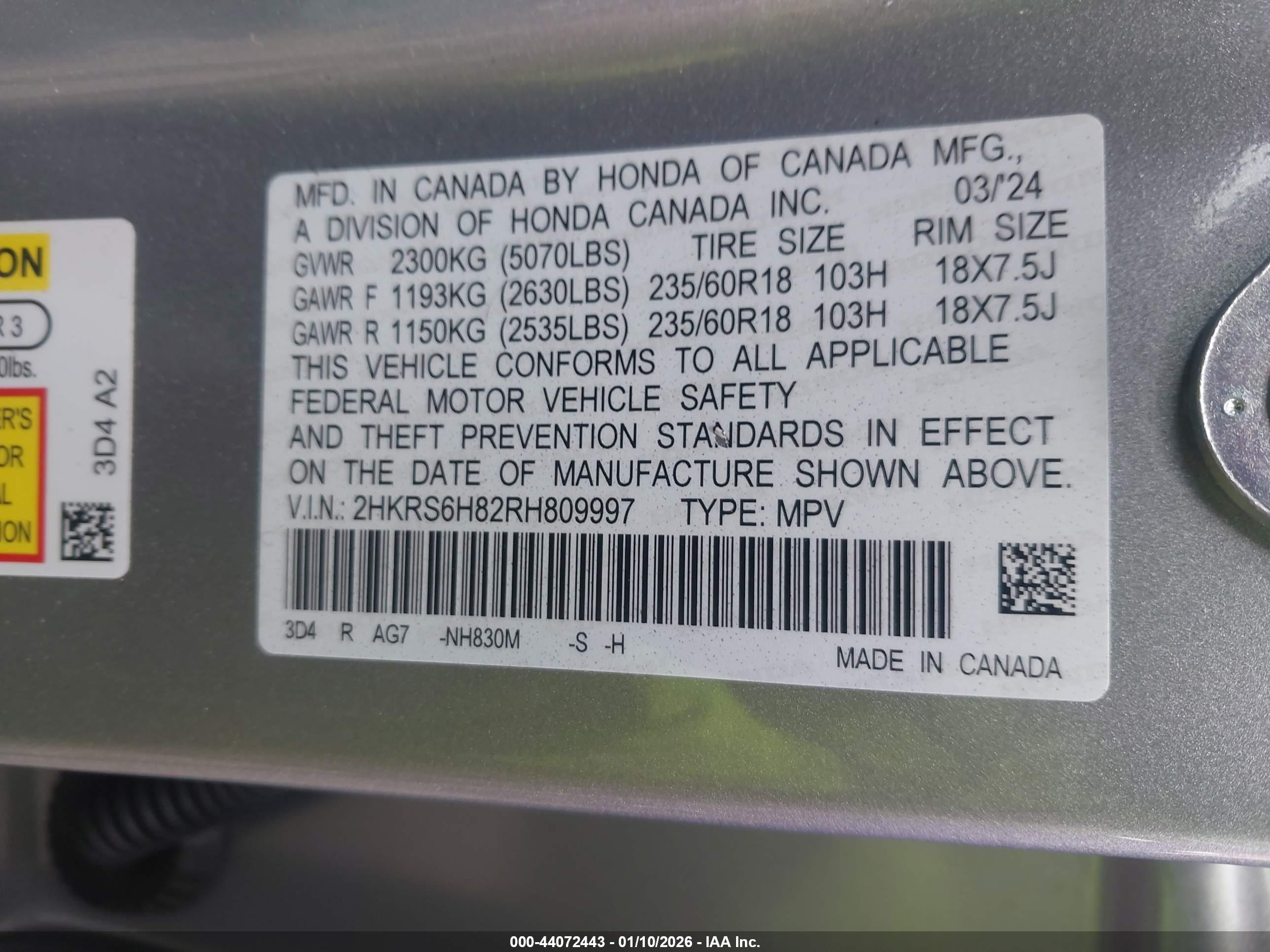 HONDA CR-V image 9
