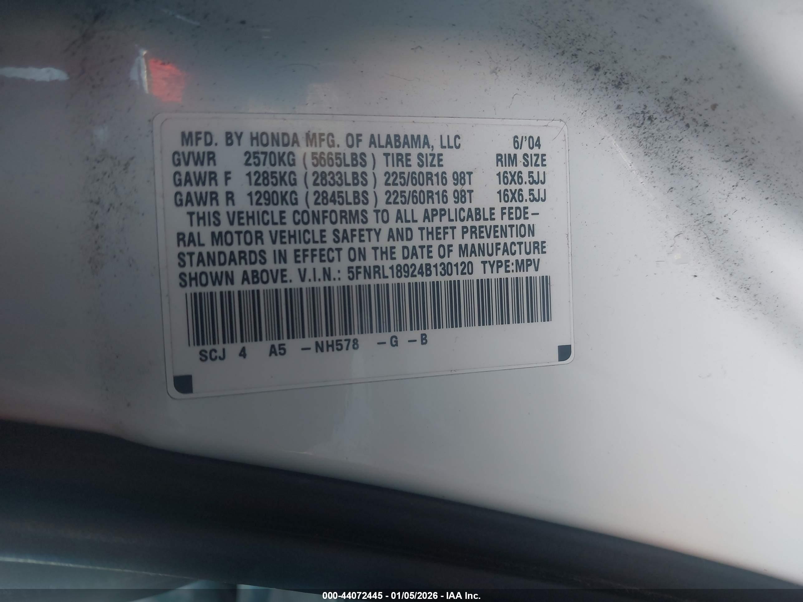HONDA ODYSSEY image 9