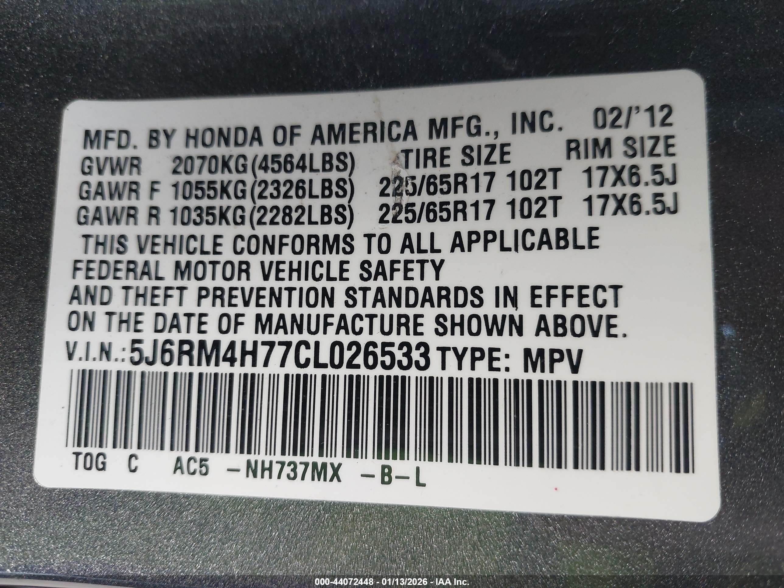 HONDA CR-V image 9