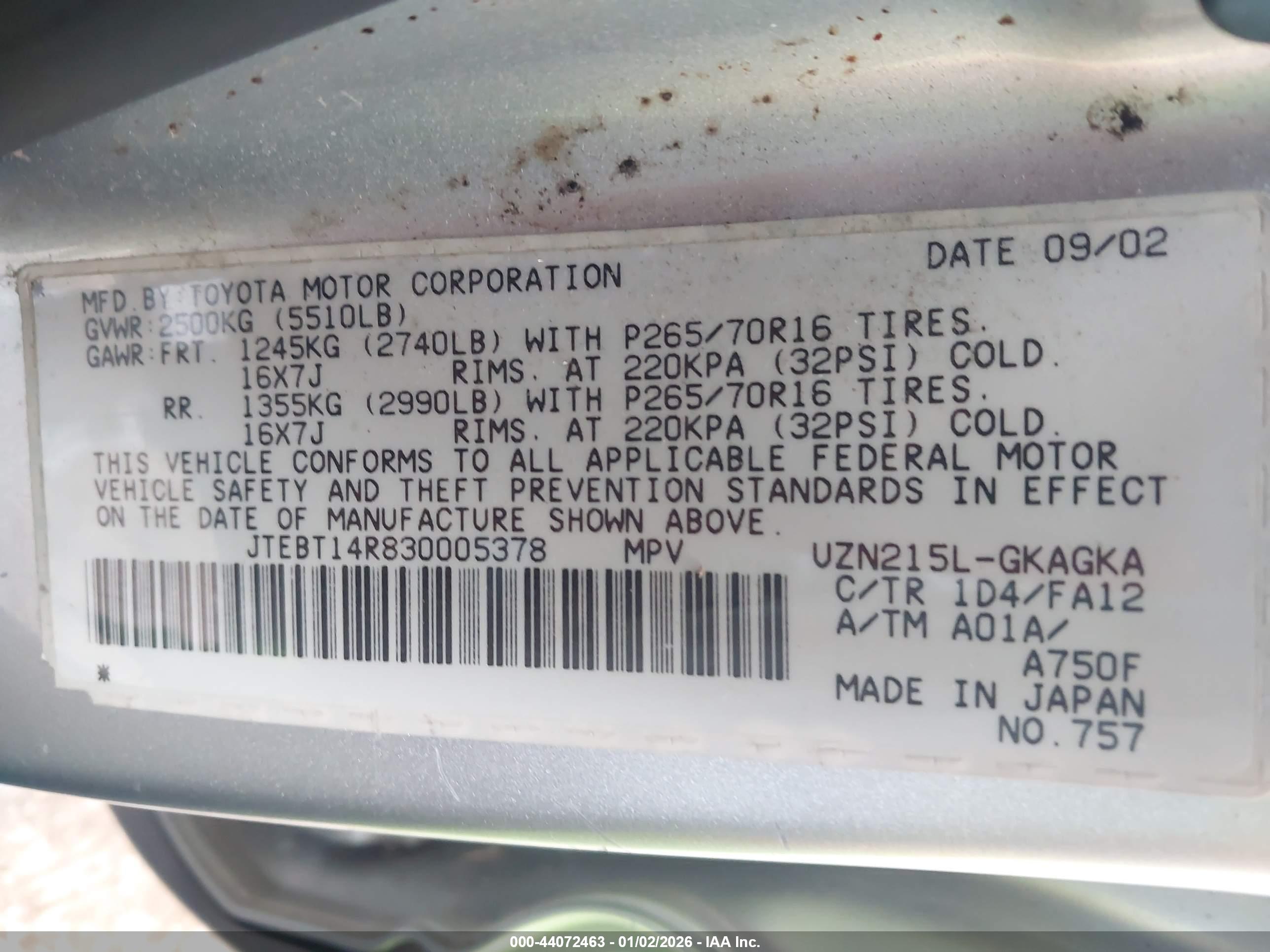 TOYOTA 4RUNNER image 9