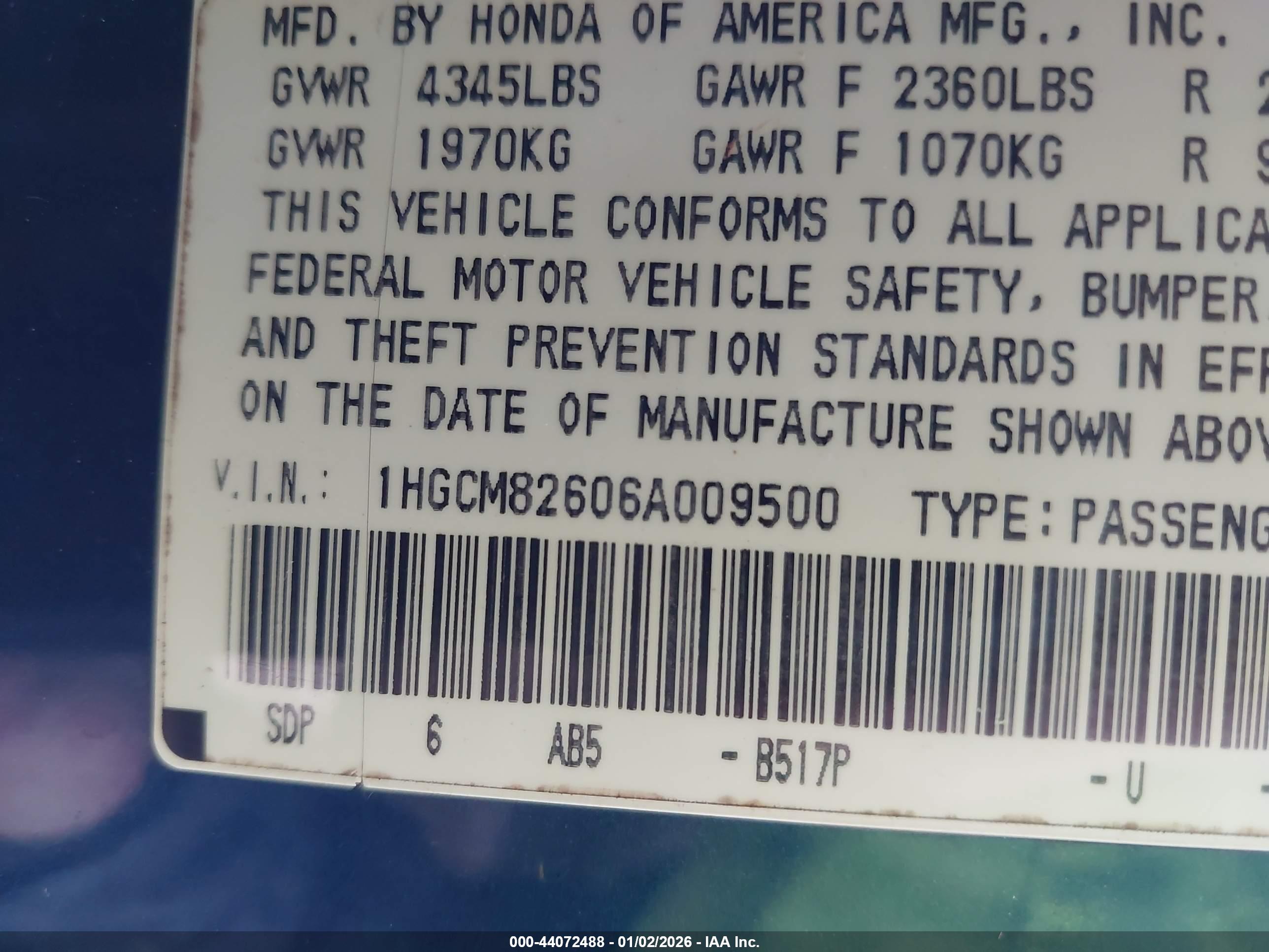 HONDA ACCORD image 9