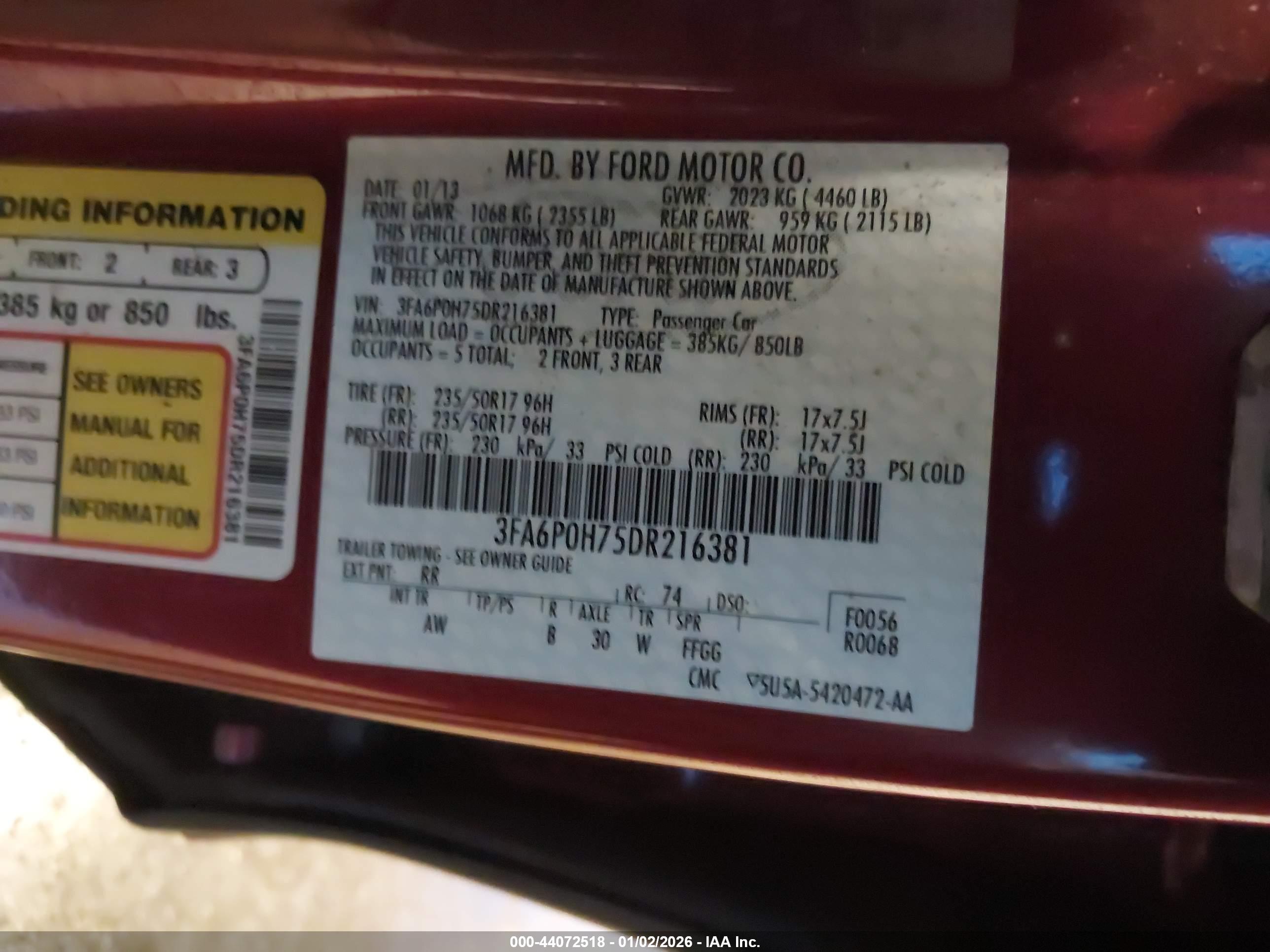FORD FUSION image 9