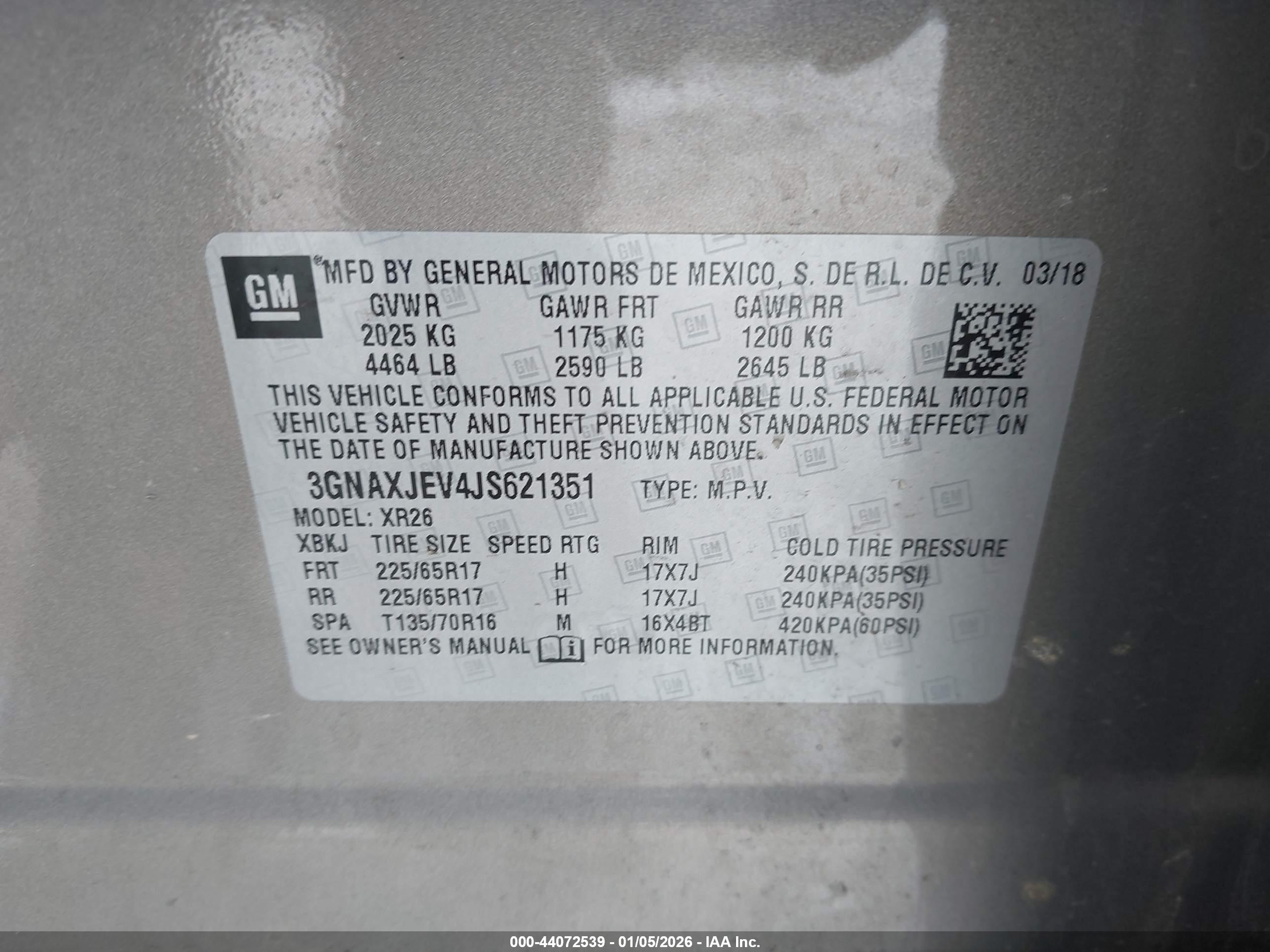 CHEVROLET EQUINOX image 9