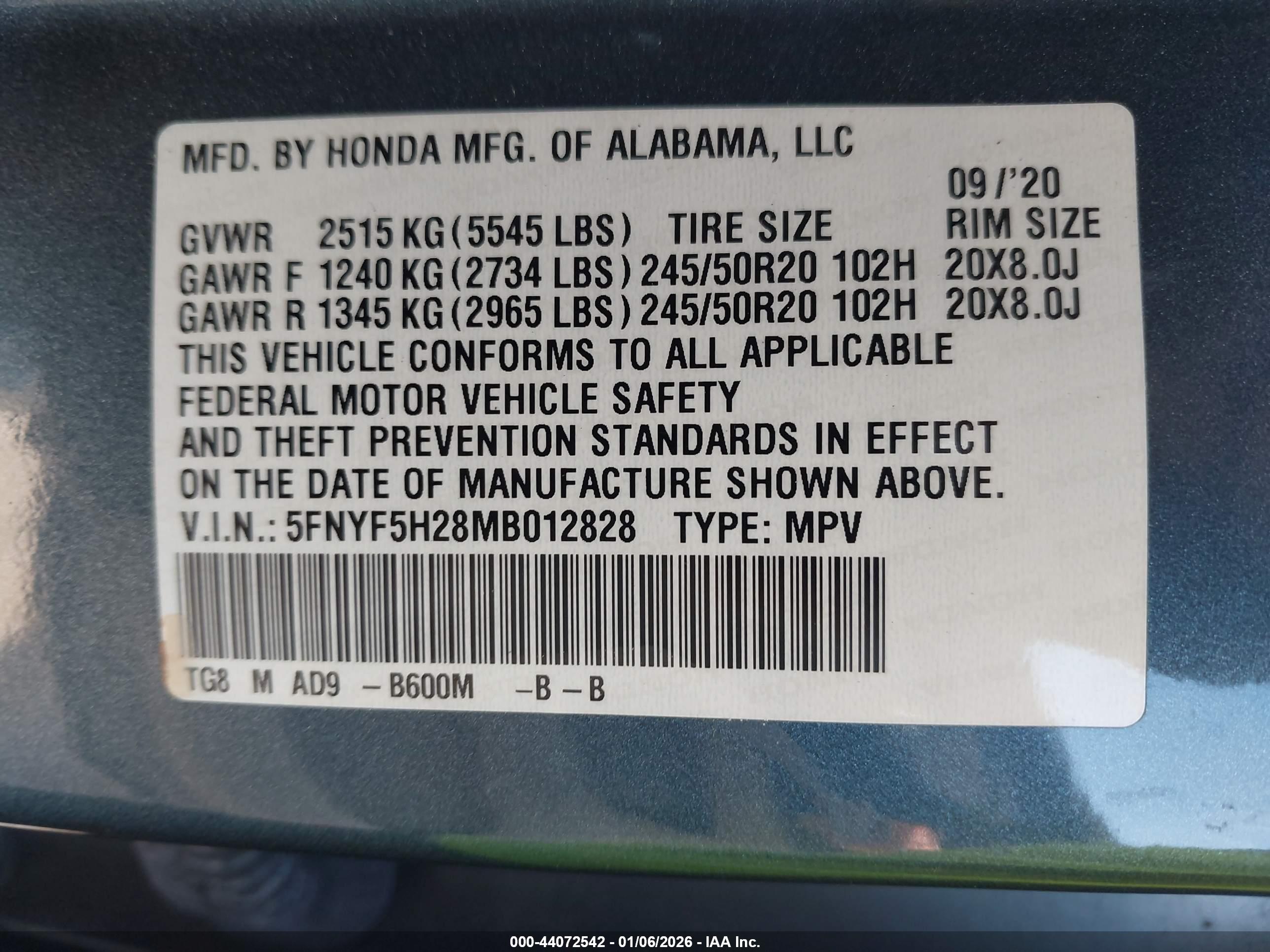 HONDA PILOT image 9