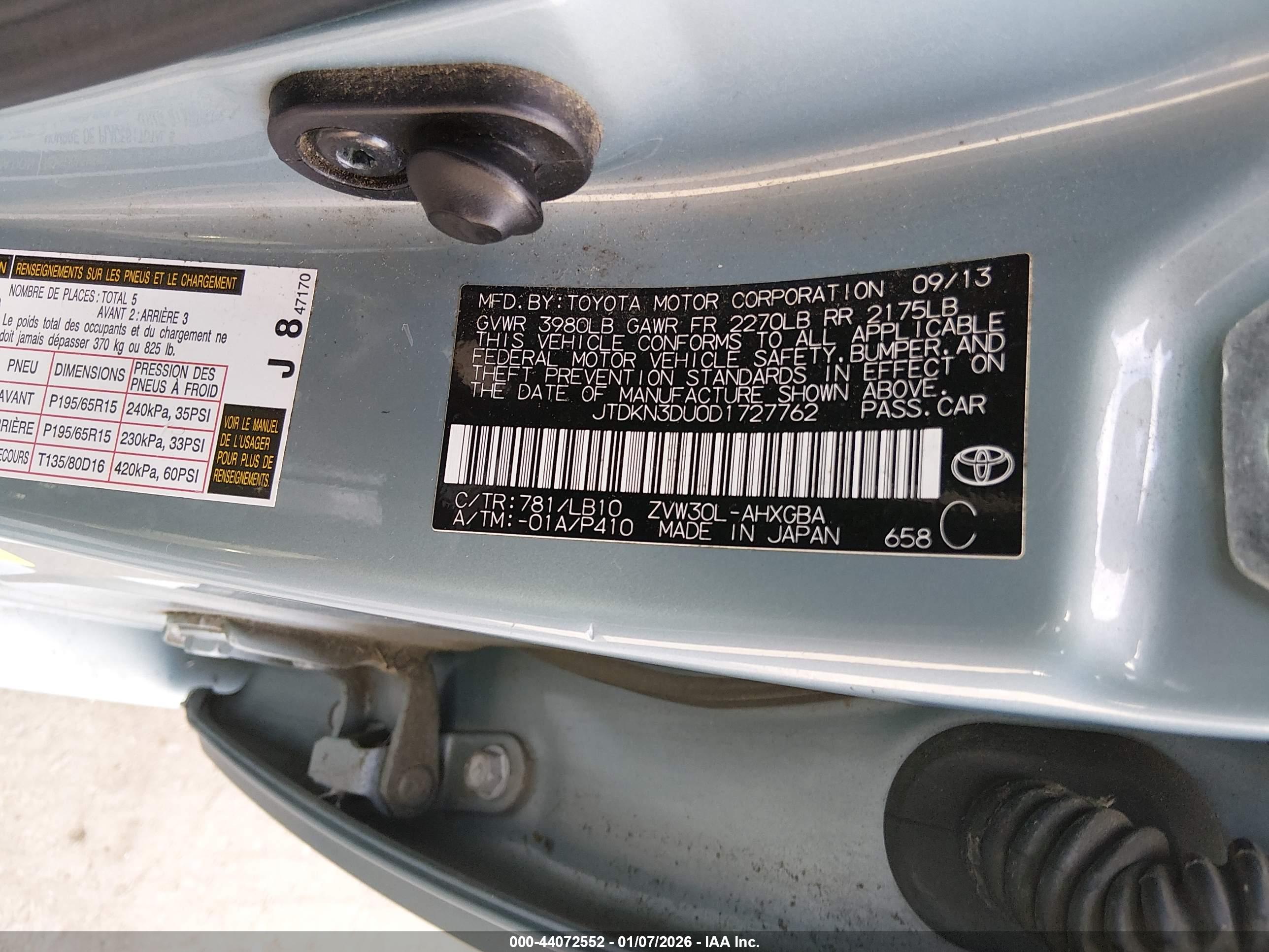 TOYOTA PRIUS image 9